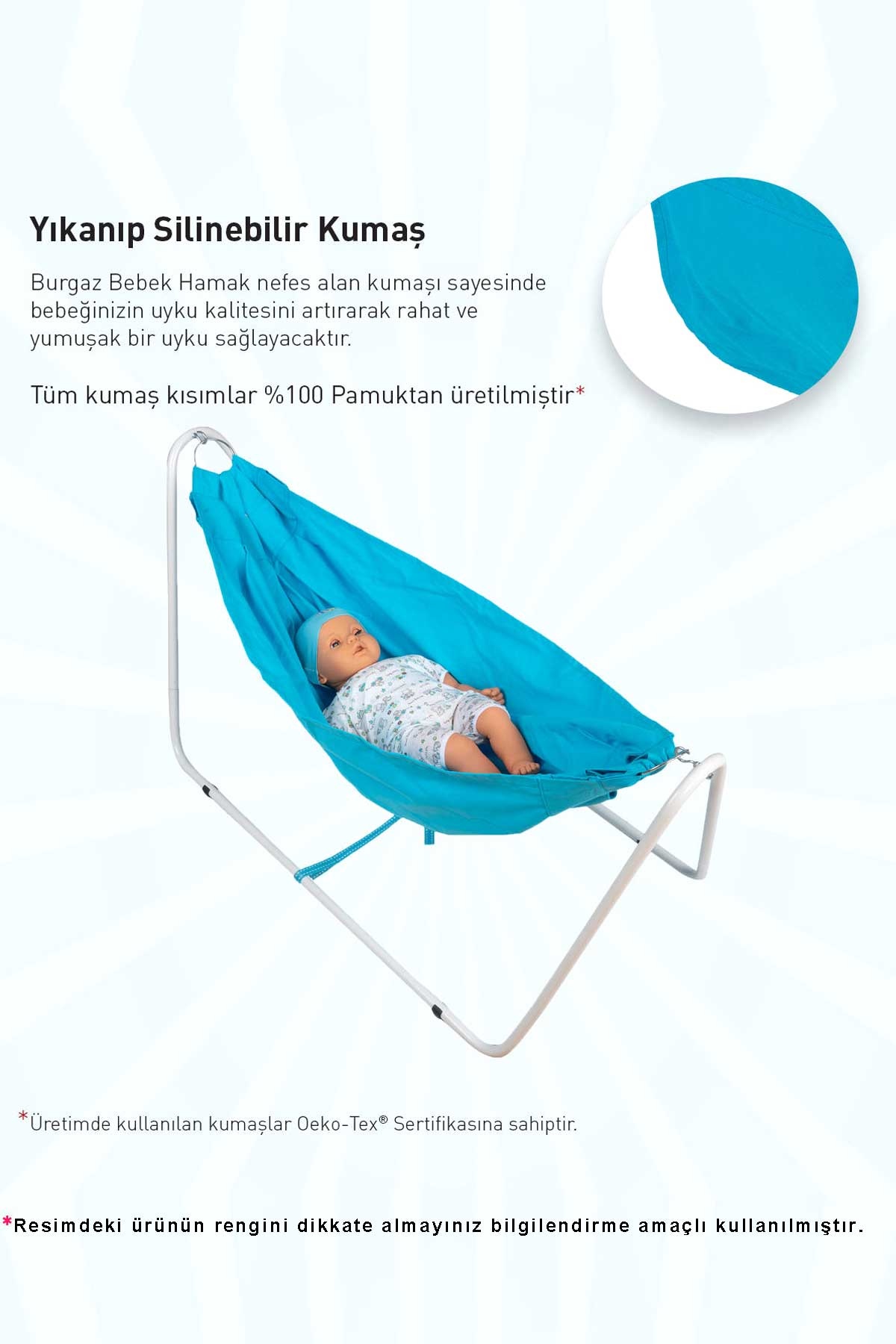 Breeze Holmen Burgaz Bebek Hamağı Kırmızı