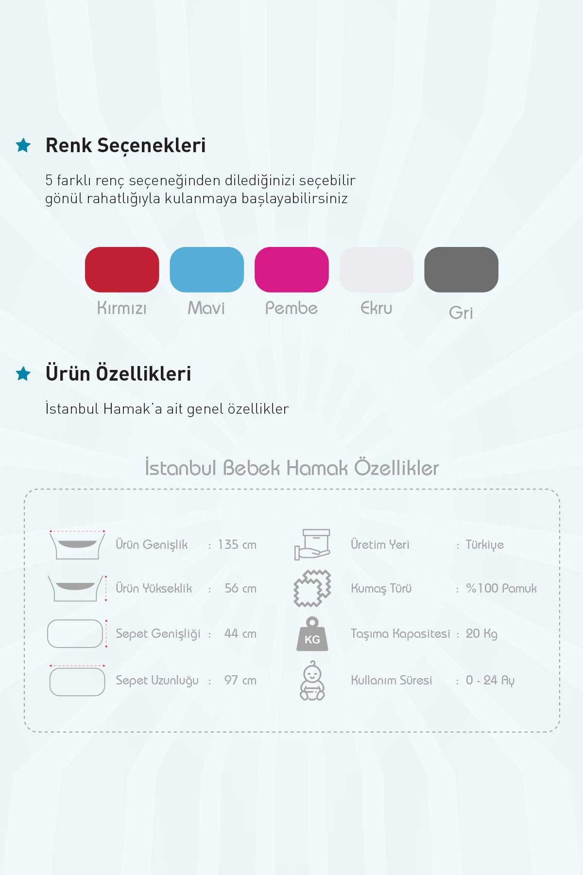 Breeze Holmen İstanbul Bebek Hamağı Ekru