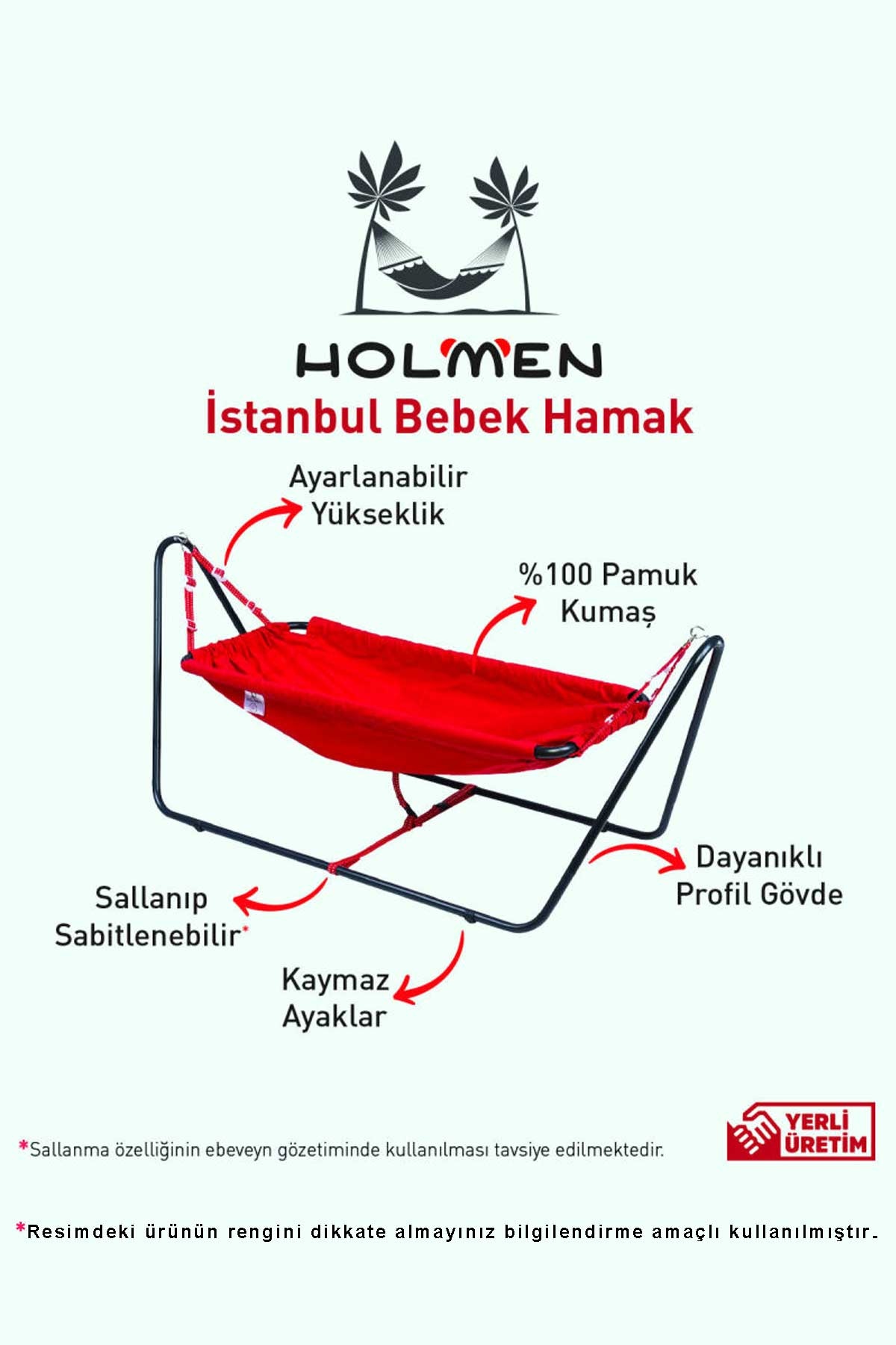 Breeze Holmen İstanbul Bebek Hamağı Pembe