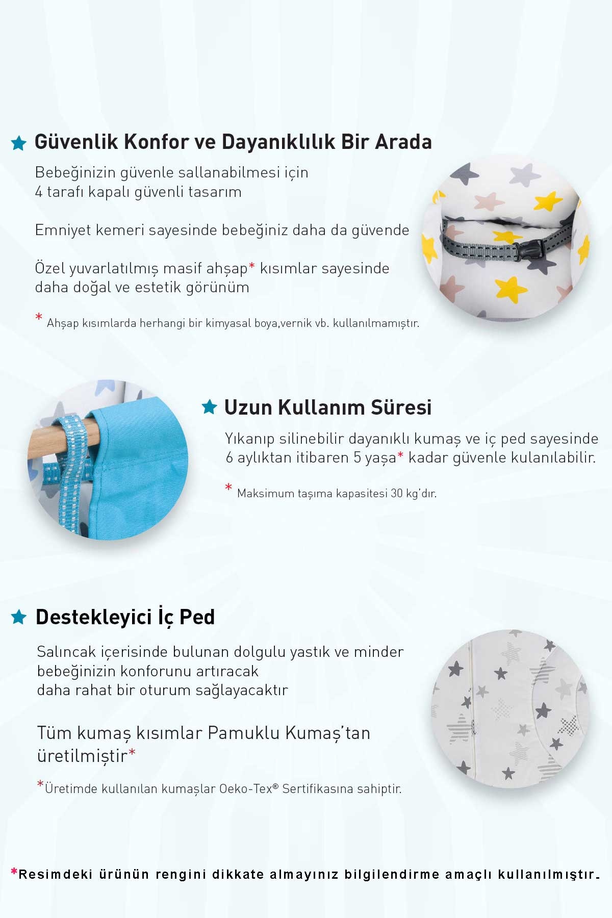 Breeze Holmen Şelale Bebek Salıncağı Pembe