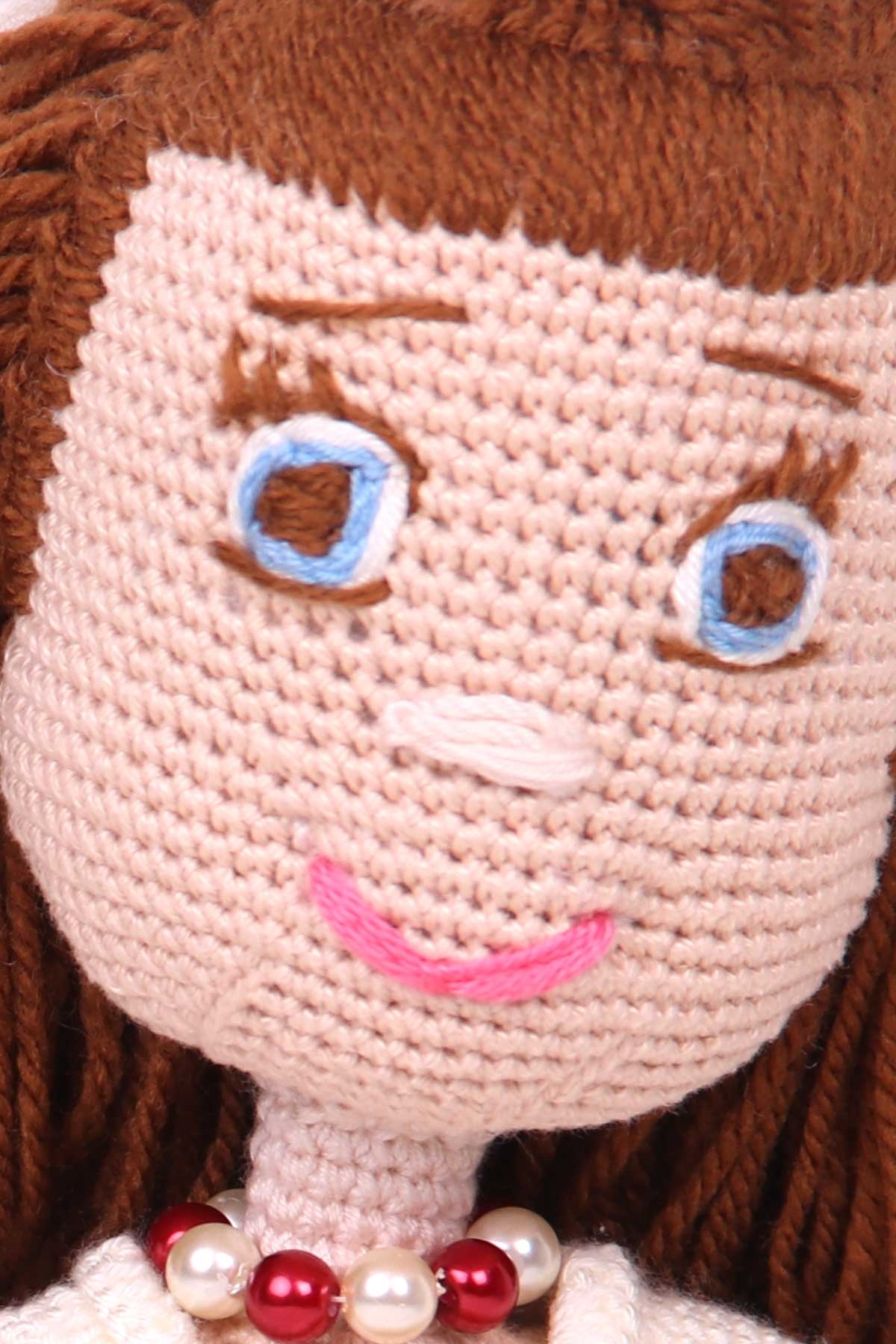 Breeze Karamel Bebek Amigurumi Organik Oyuncak Karışık Renk (Boy 37 cm)