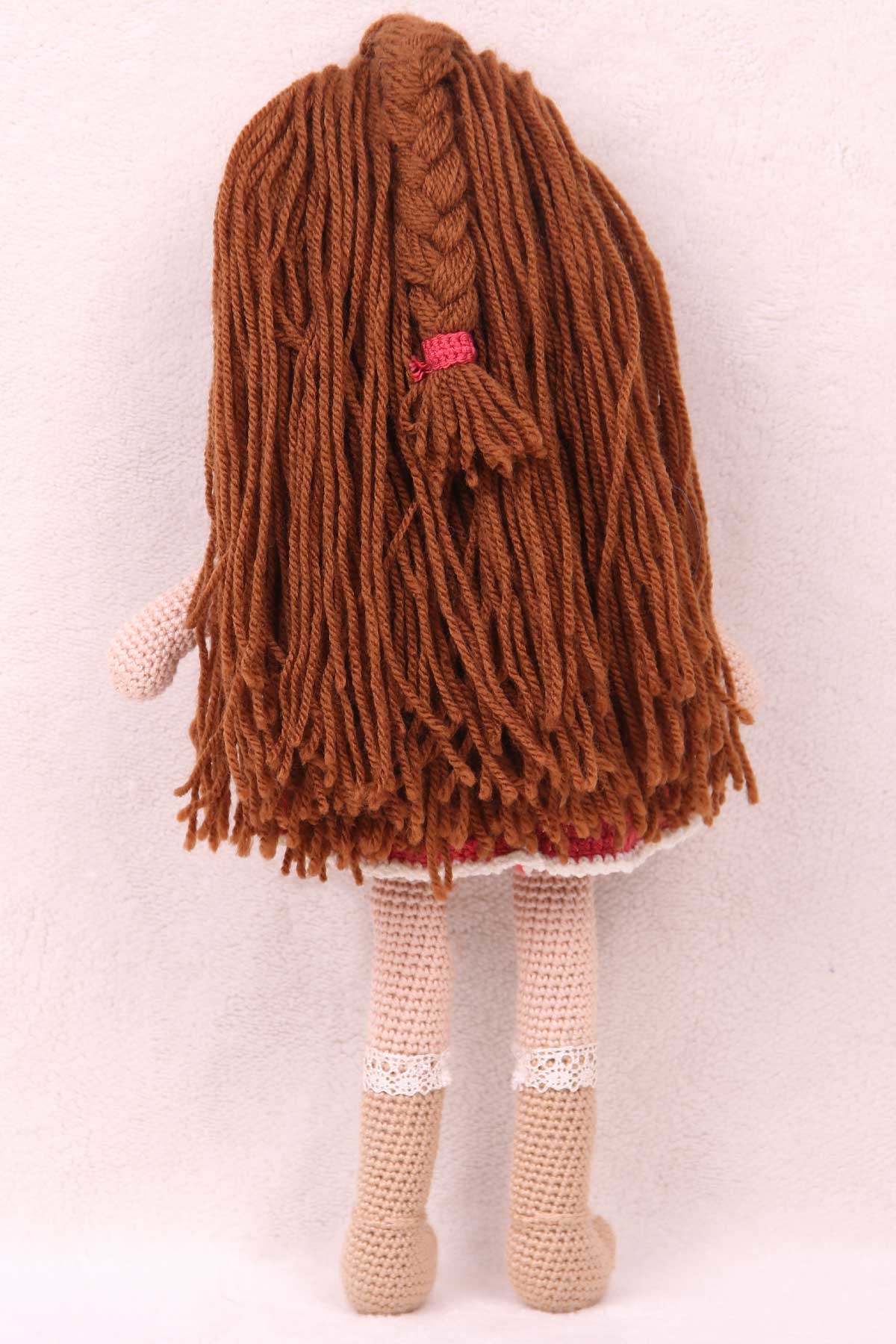 Breeze Karamel Bebek Amigurumi Organik Oyuncak Karışık Renk (Boy 37 cm)