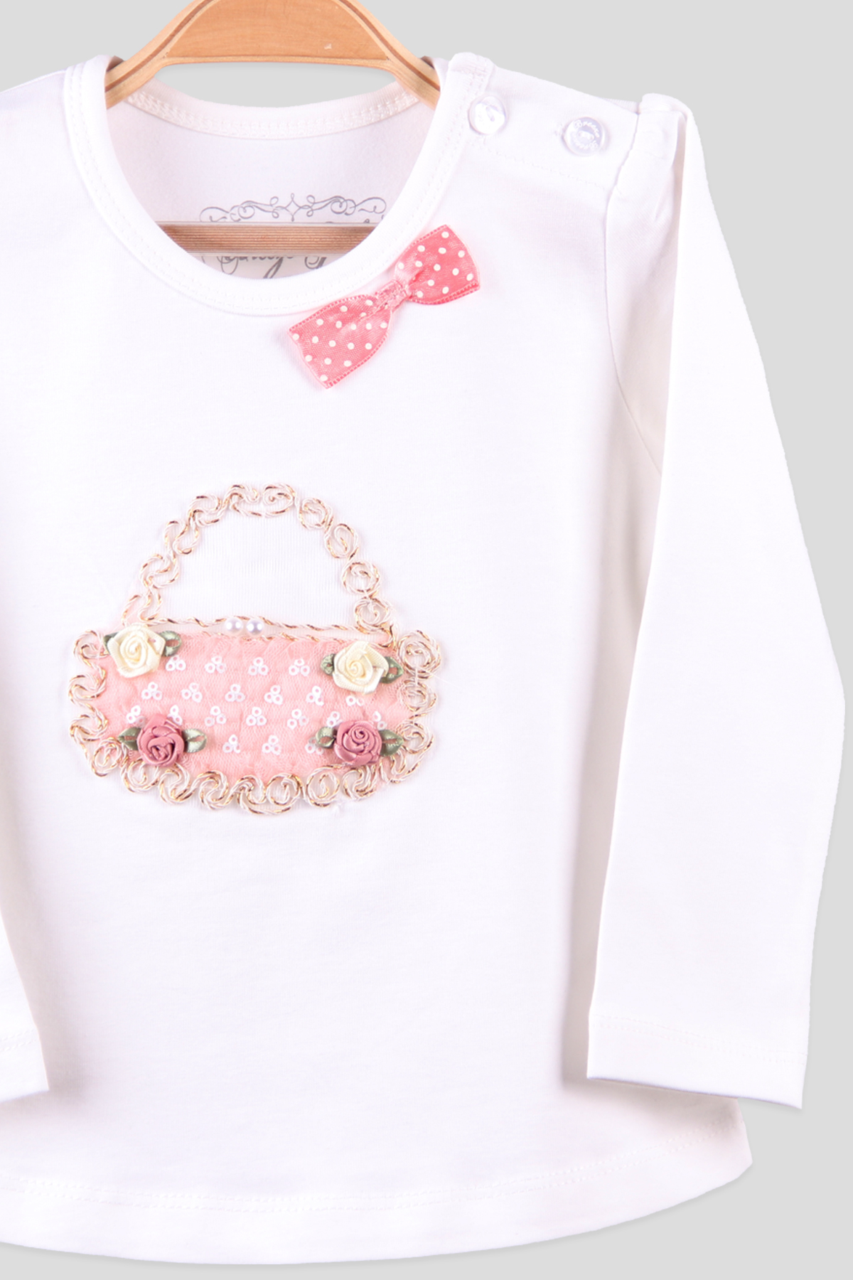 Breeze Kız Bebek Body Aksesuarlı Ekru (1-4 Yaş)