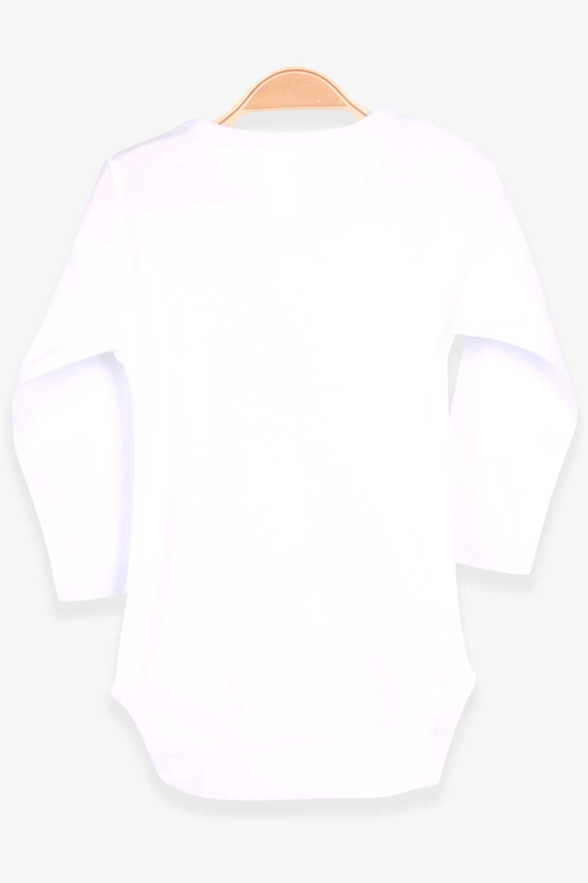 Breeze Kız Bebek Çıtçıtlı Body Ayıcık Baskılı Beyaz (9 Ay-3 Yaş)