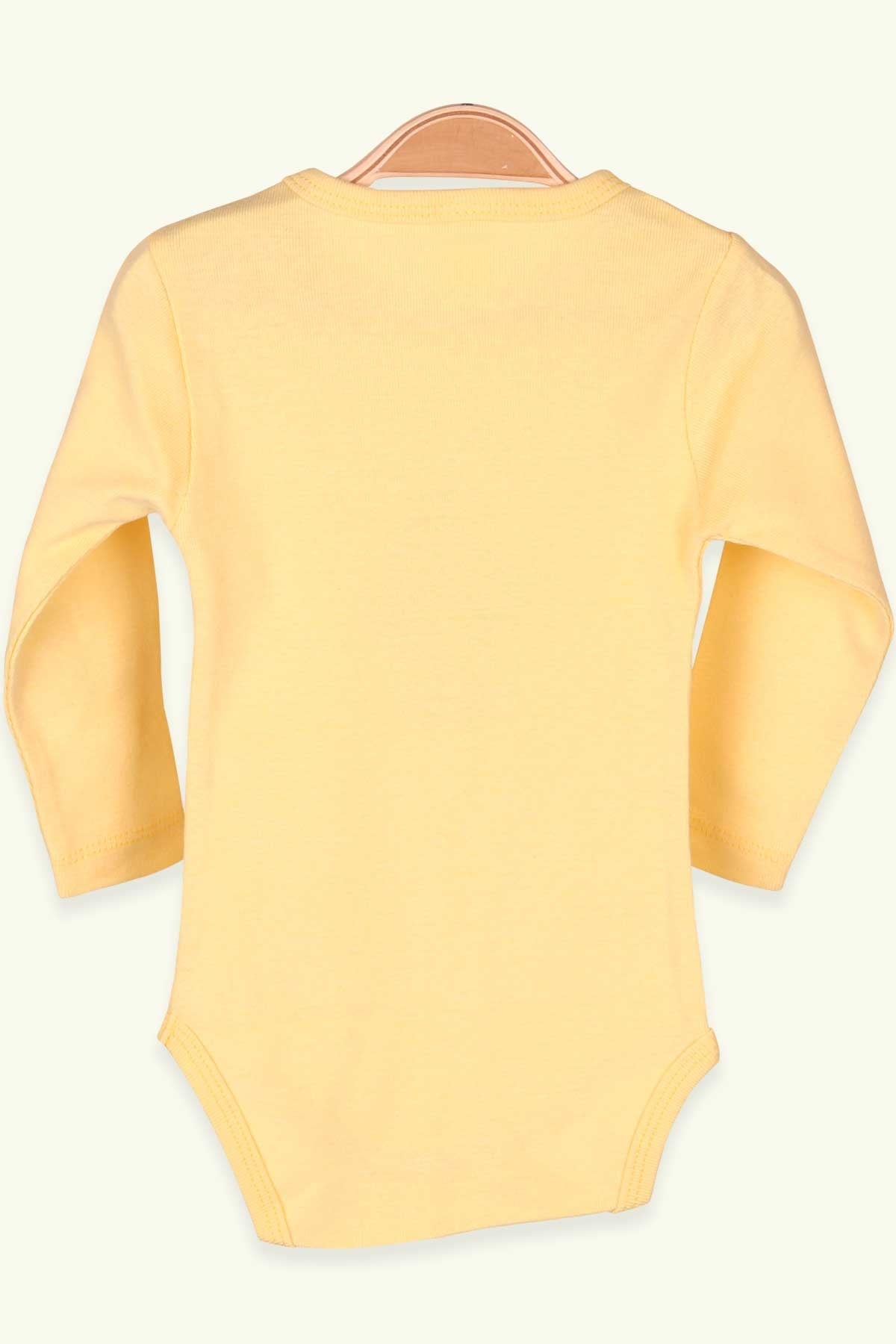 Breeze Kız Bebek Çıtçıtlı Body Ayıcıklı Baskılı Sarı (9 Ay-3 Yaş)