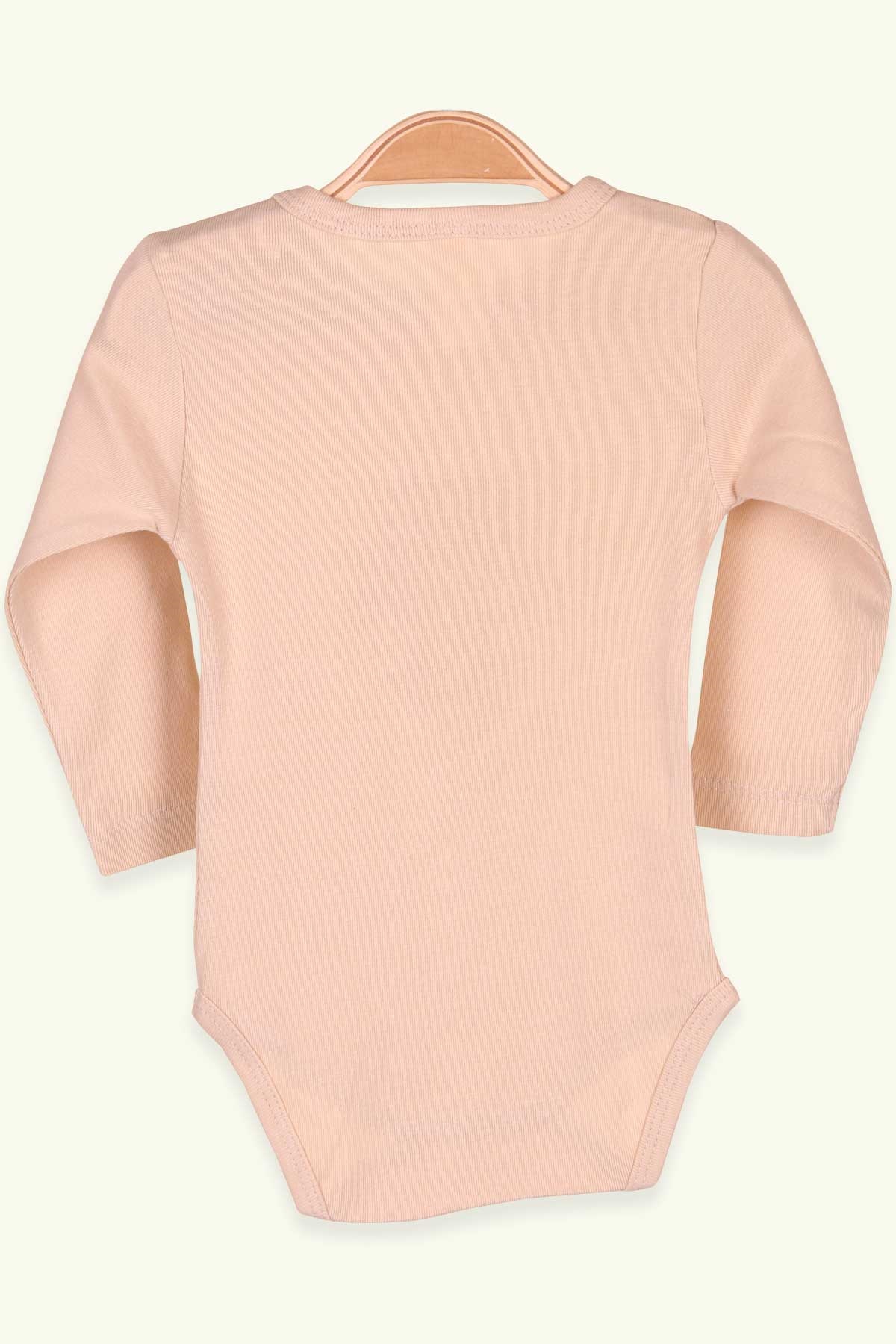 Breeze Kız Bebek Çıtçıtlı Body Ayıcıklı Baskılı Krem (9 Ay-3 Yaş)