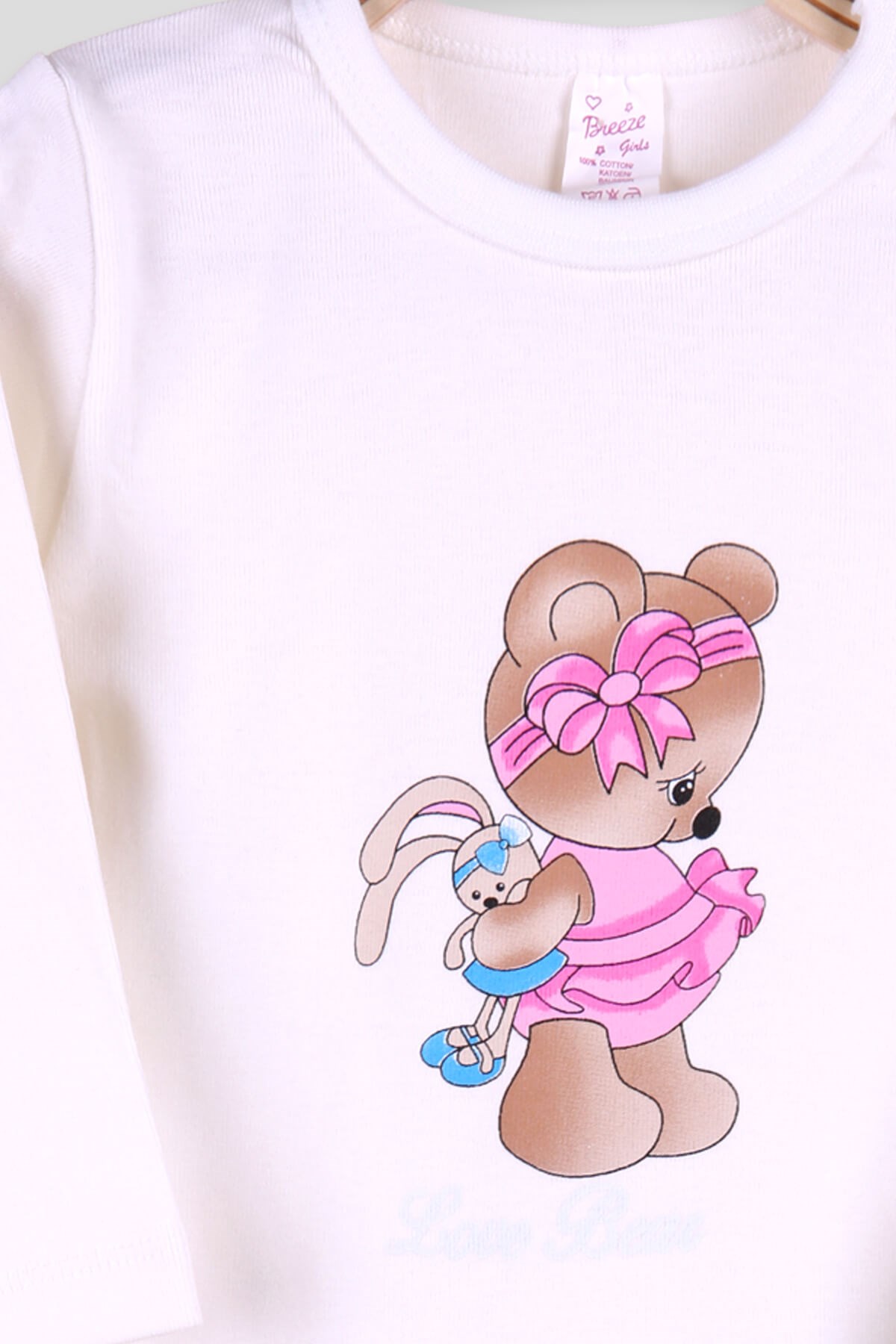 Breeze Kız Bebek Çıtçıtlı Body Ayıcıklı Ekru (9 Ay-3 Yaş)
