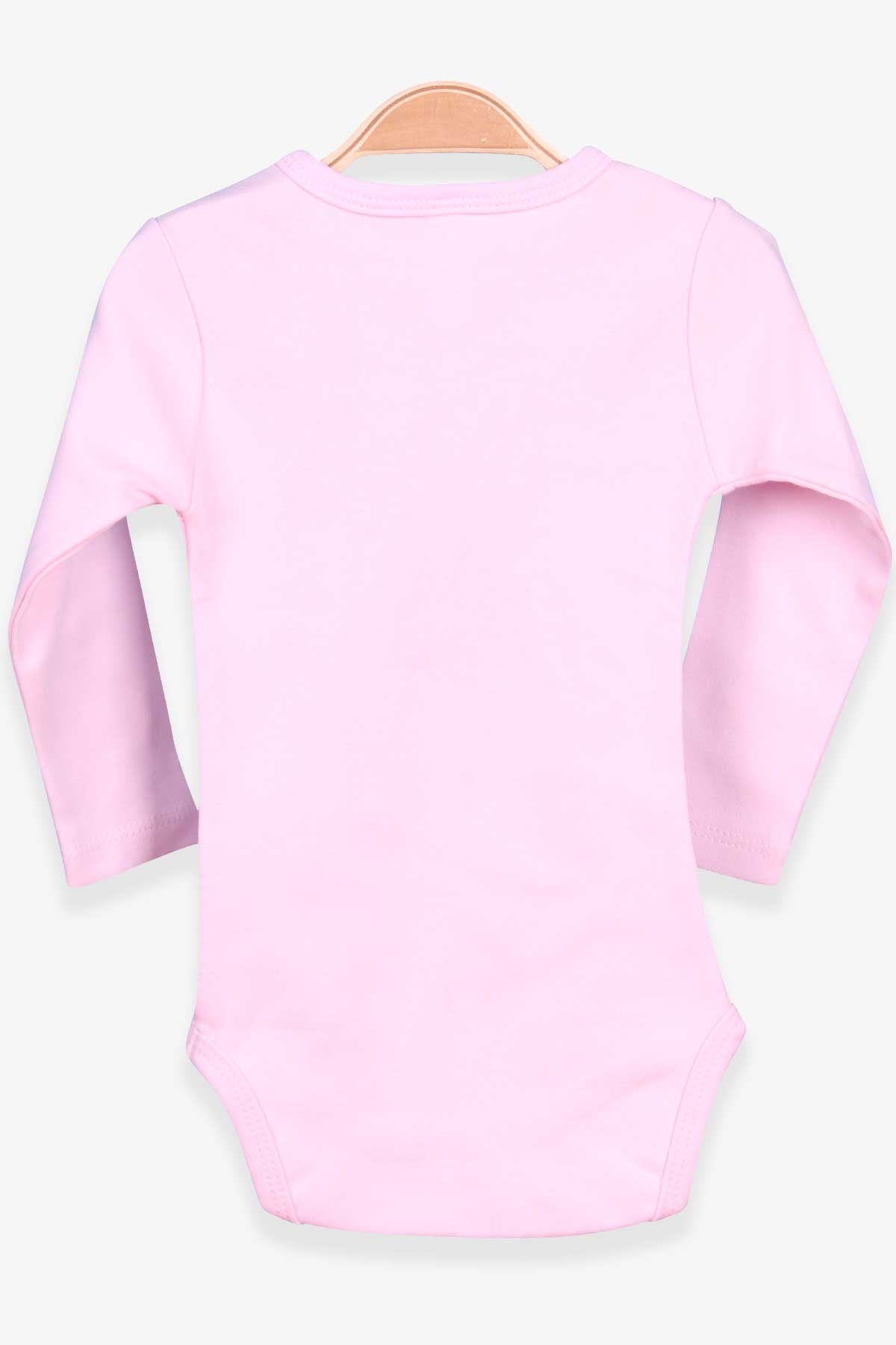 Breeze Kız Bebek Çıtçıtlı Body Baskılı Pudra (9 Ay-3 Yaş)