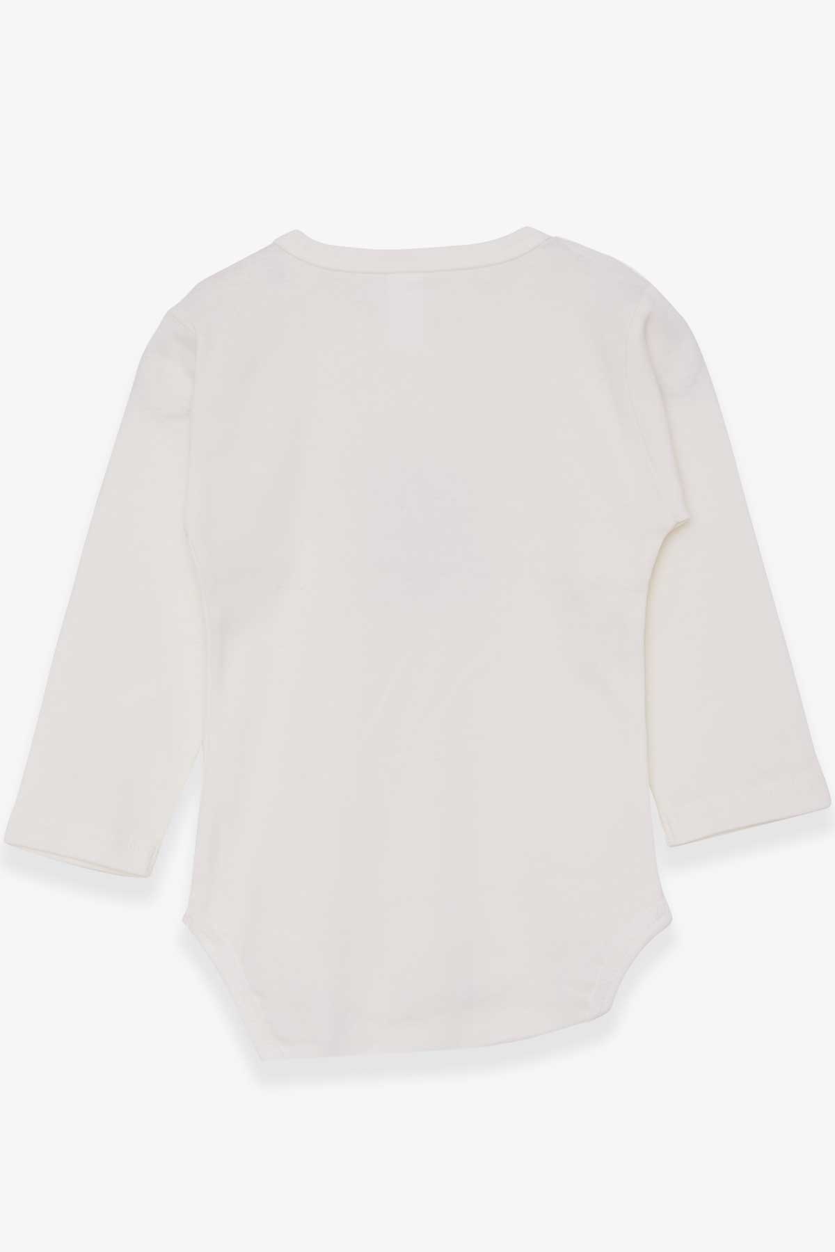 Breeze Kız Bebek Çıtçıtlı Body Baskılı Arkadaş Temalı Ekru (9 Ay-3 Yaş)