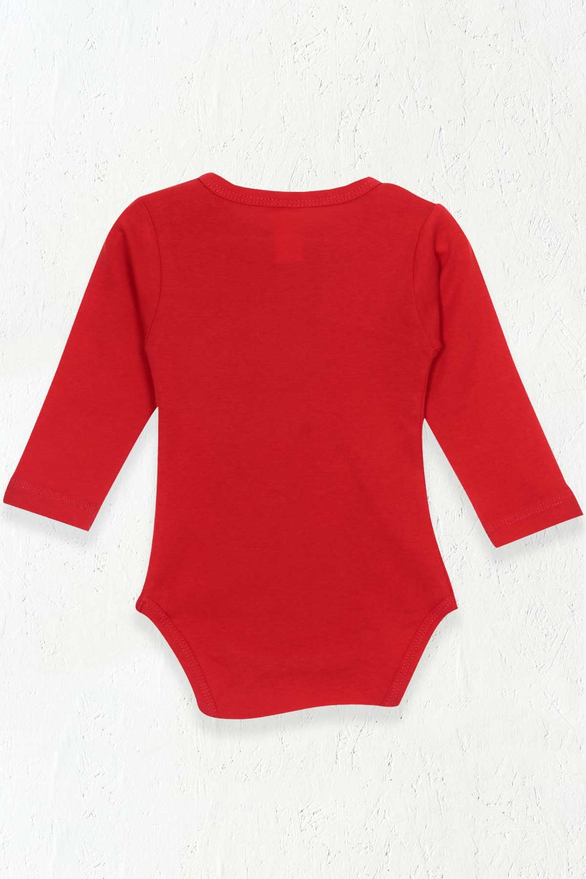 Breeze Kız Bebek Çıtçıtlı Body Caticorn Baskılı Kırmızı (9 Ay-3 Yaş)
