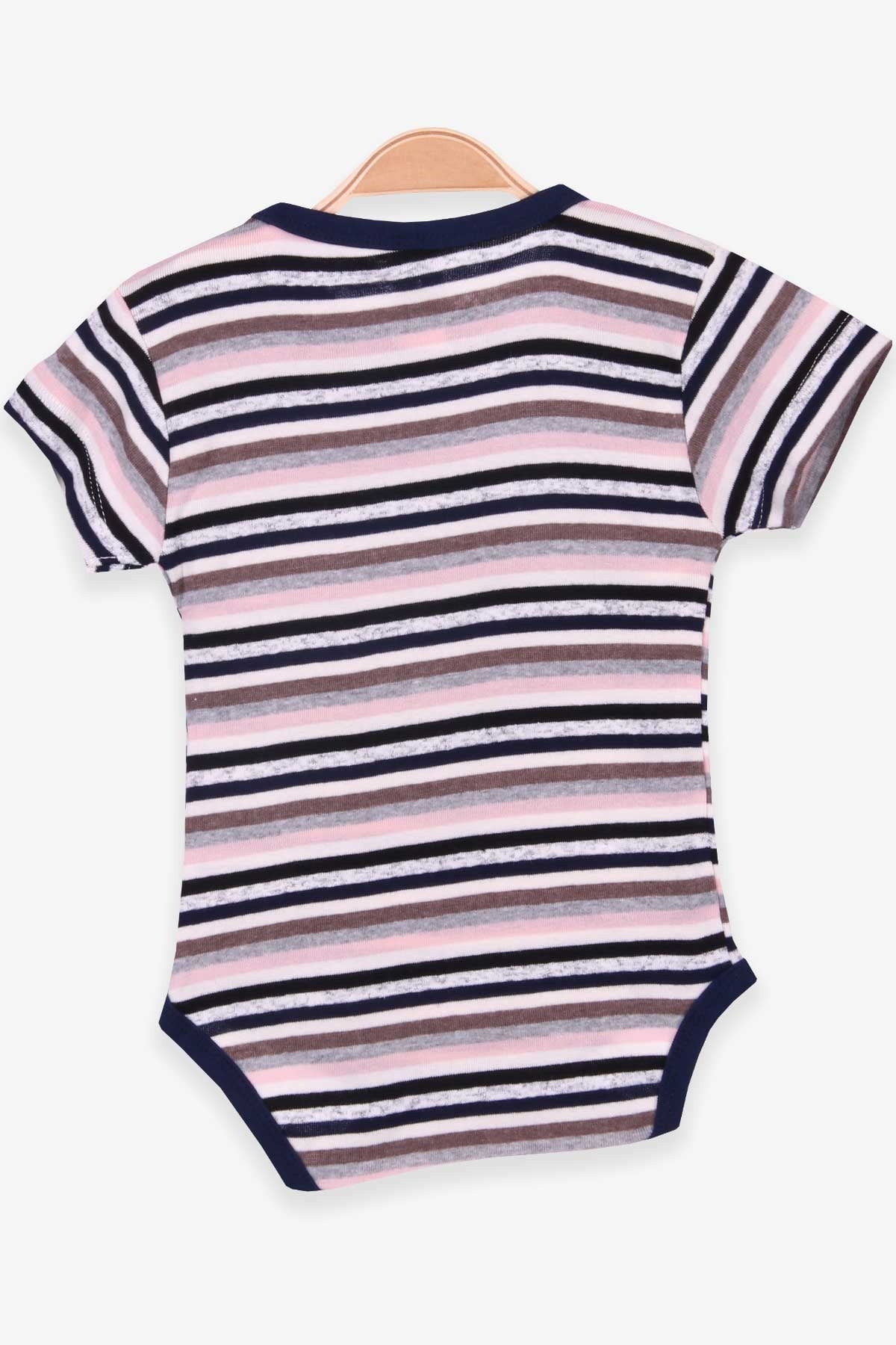 Breeze Kız Bebek Çıtçıtlı Body Çizgili Karışık Renk (9 Ay-3 Yaş)