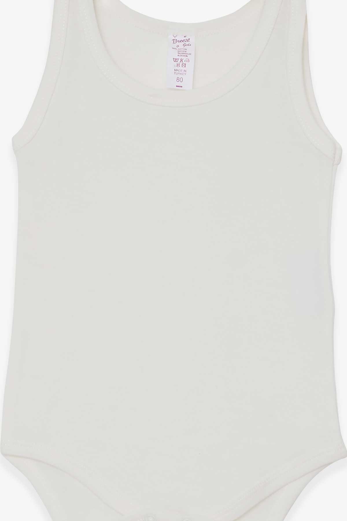Breeze Kız Bebek Çıtçıtlı Body Ekru (1-4 Yaş)