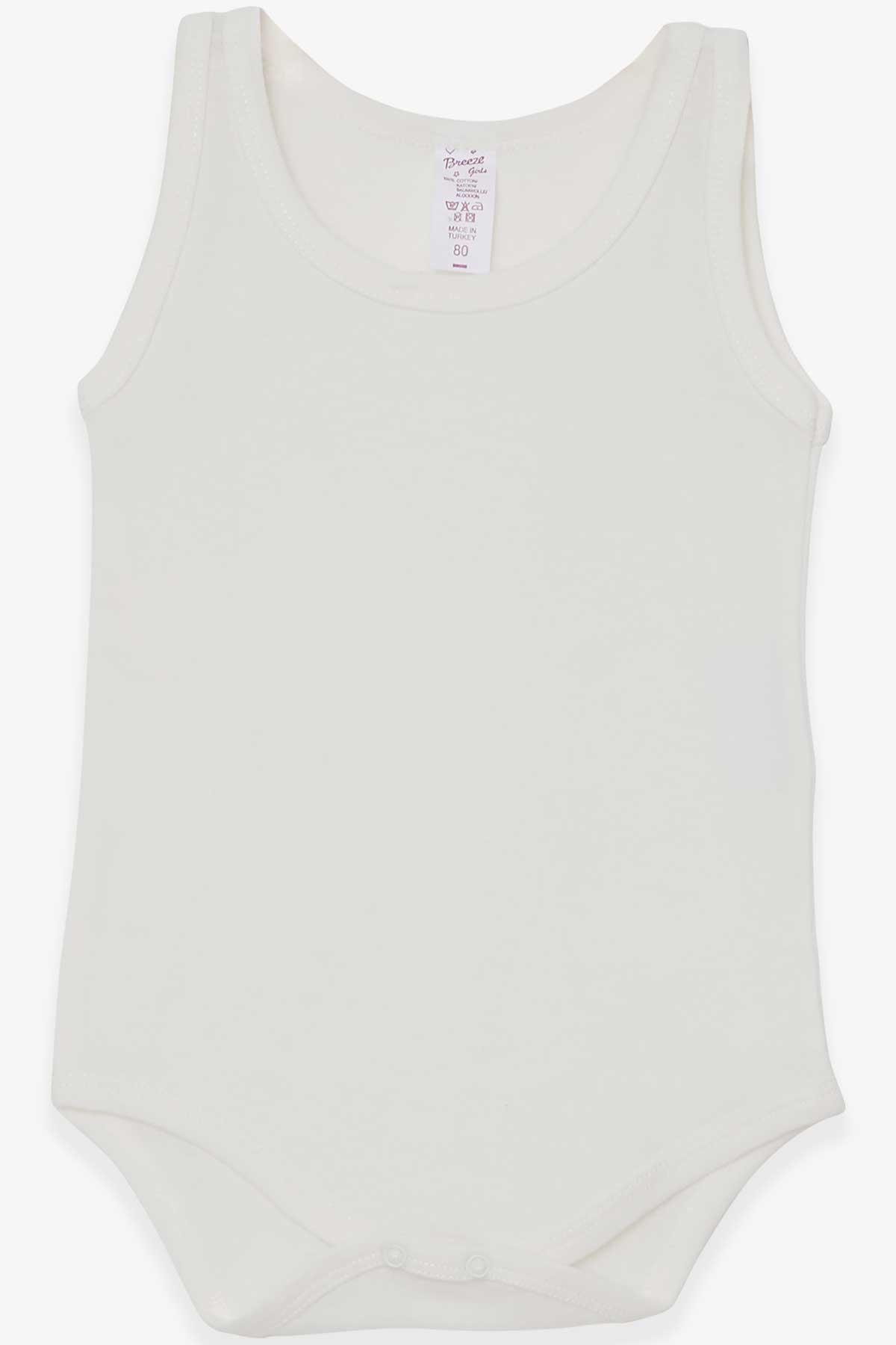 Breeze Kız Bebek Çıtçıtlı Body Ekru (1-4 Yaş)