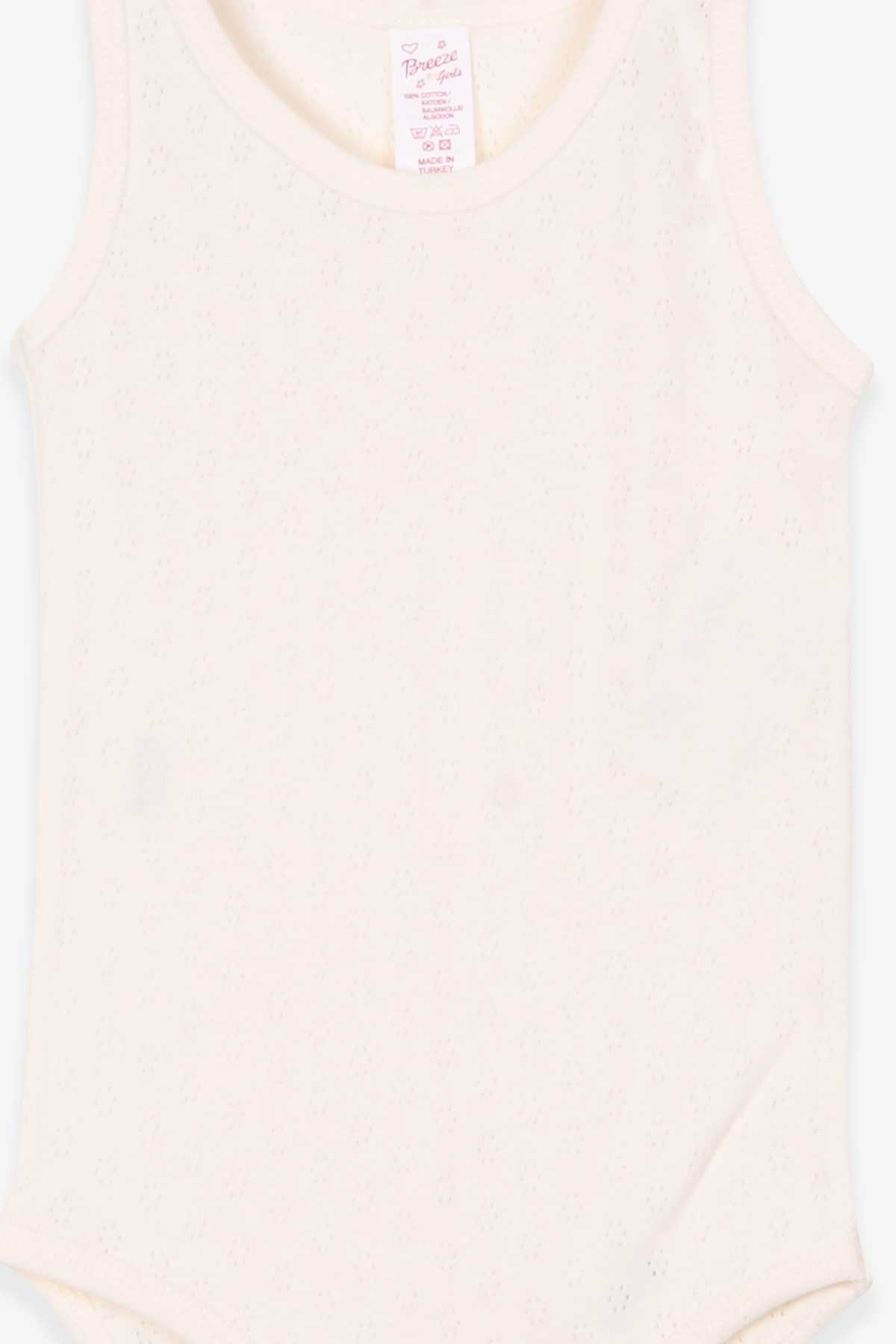 Breeze Kız Bebek Çıtçıtlı Body Ekru (1 Yaş)