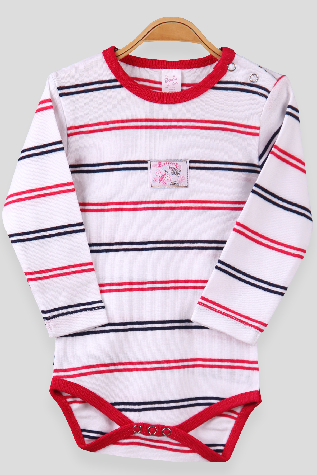 Breeze Kız Bebek Çıtçıtlı Body Ekru (9 Ay-3 Yaş)
