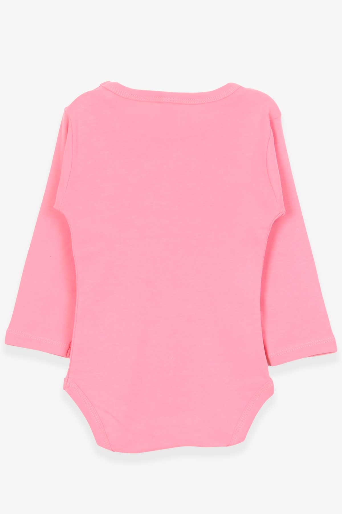 Breeze Kız Bebek Çıtçıtlı Body Gözlüklü Kedicik Baskılı Gülkurusu (9 Ay-3 Yaş)