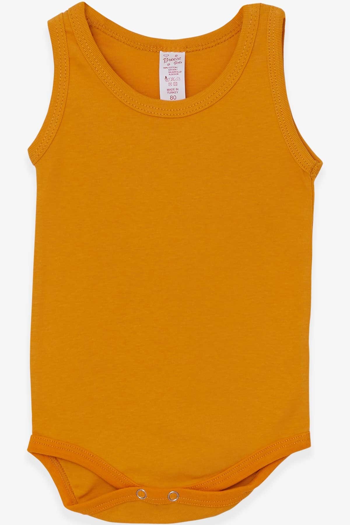 Breeze Kız Bebek Çıtçıtlı Body Hardal Sarı (9 Ay-3 Yaş)