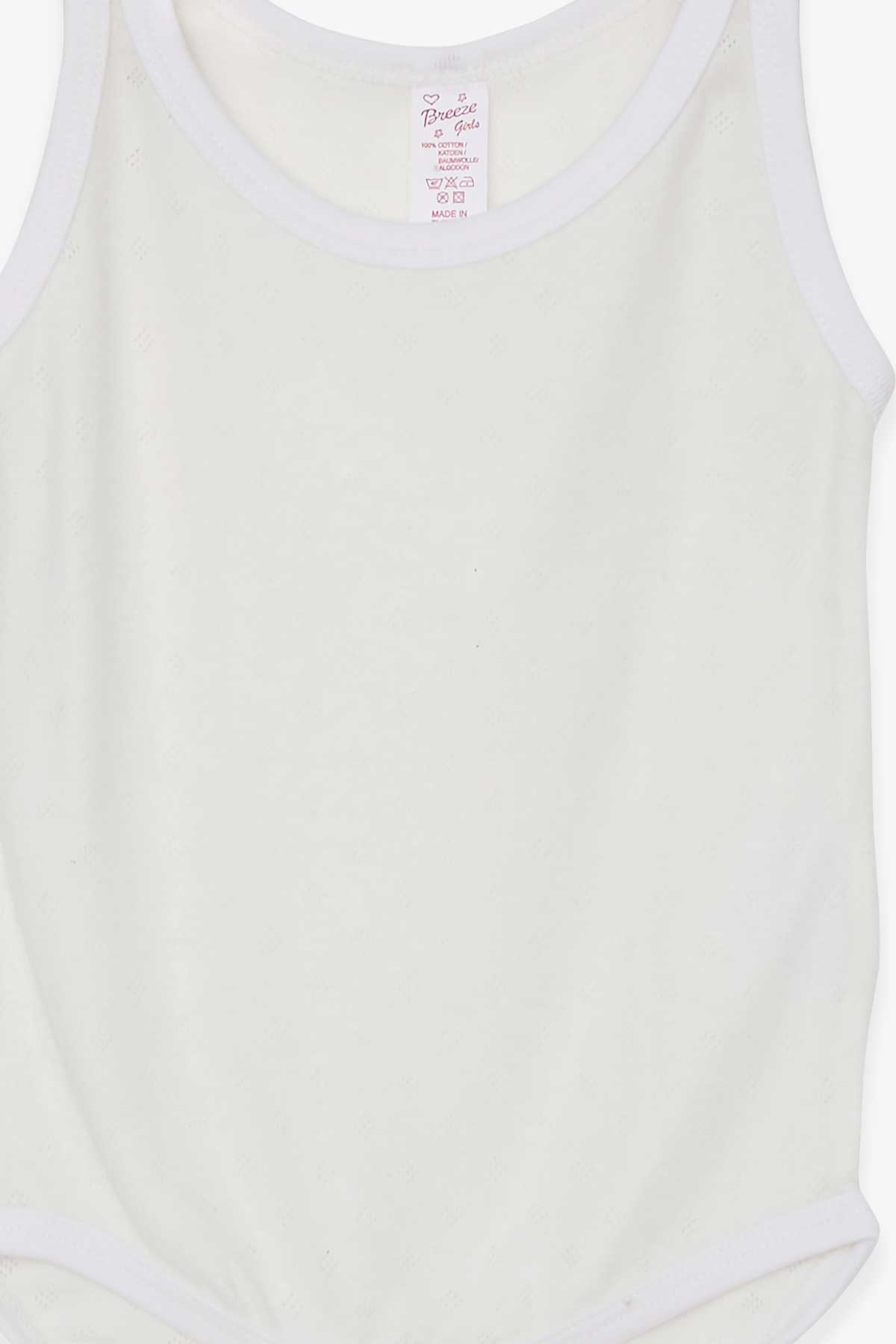 Breeze Kız Bebek Çıtçıtlı Body Jakarlı Ekru (9 Ay-3 Yaş)