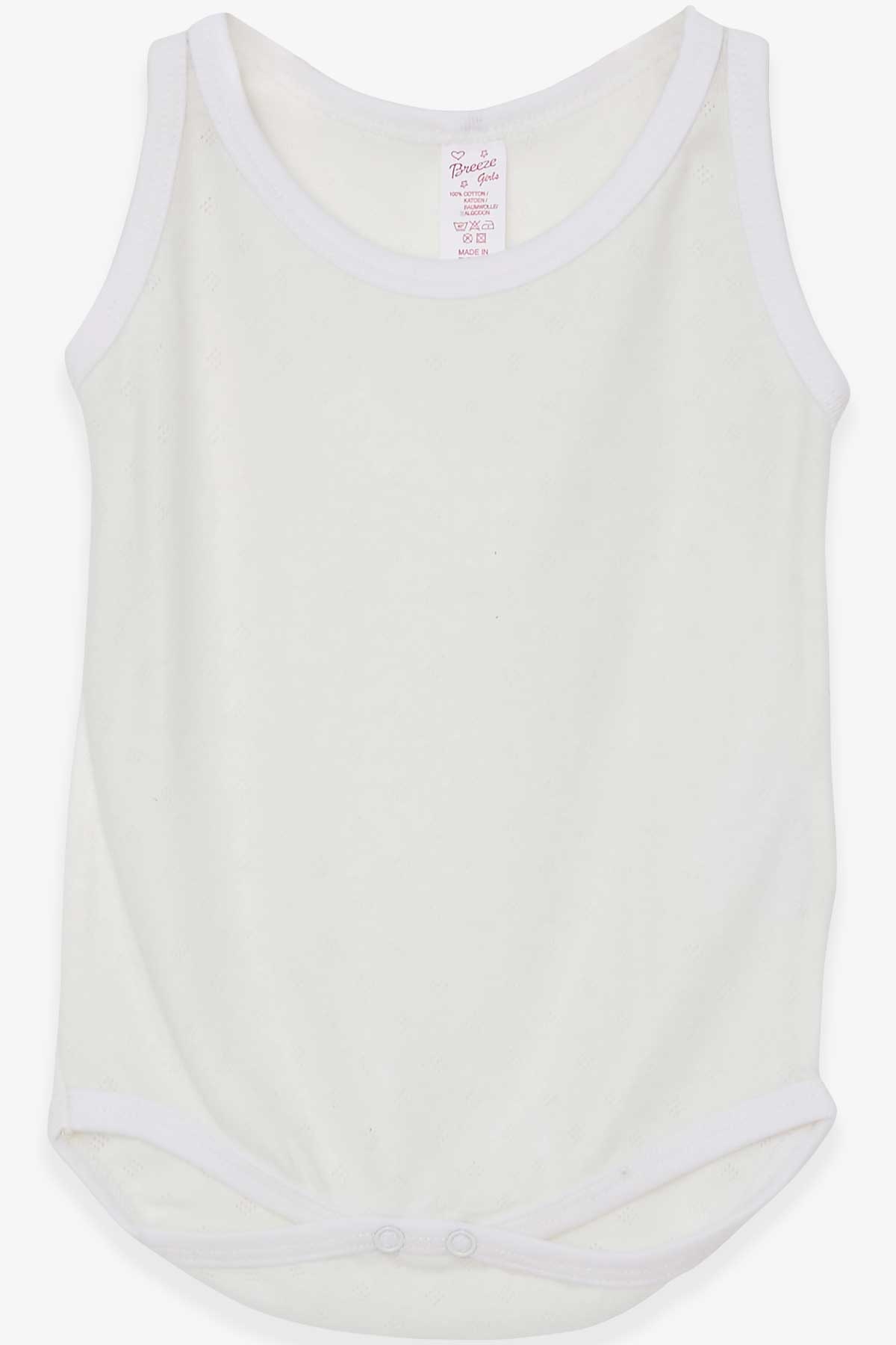 Breeze Kız Bebek Çıtçıtlı Body Jakarlı Ekru (9 Ay-3 Yaş)