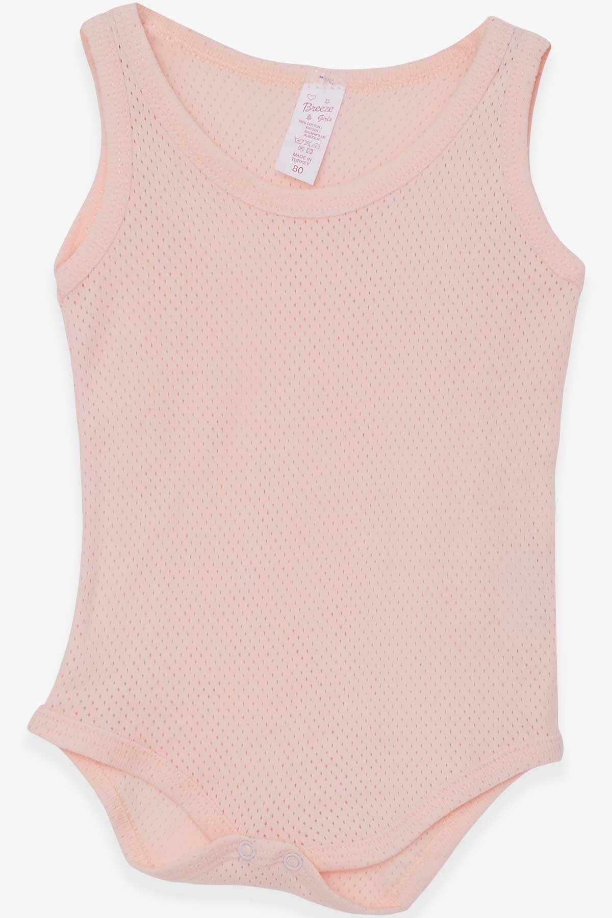 Breeze Kız Bebek Çıtçıtlı Body Jakarlı Somon (9 Ay-3 Yaş)