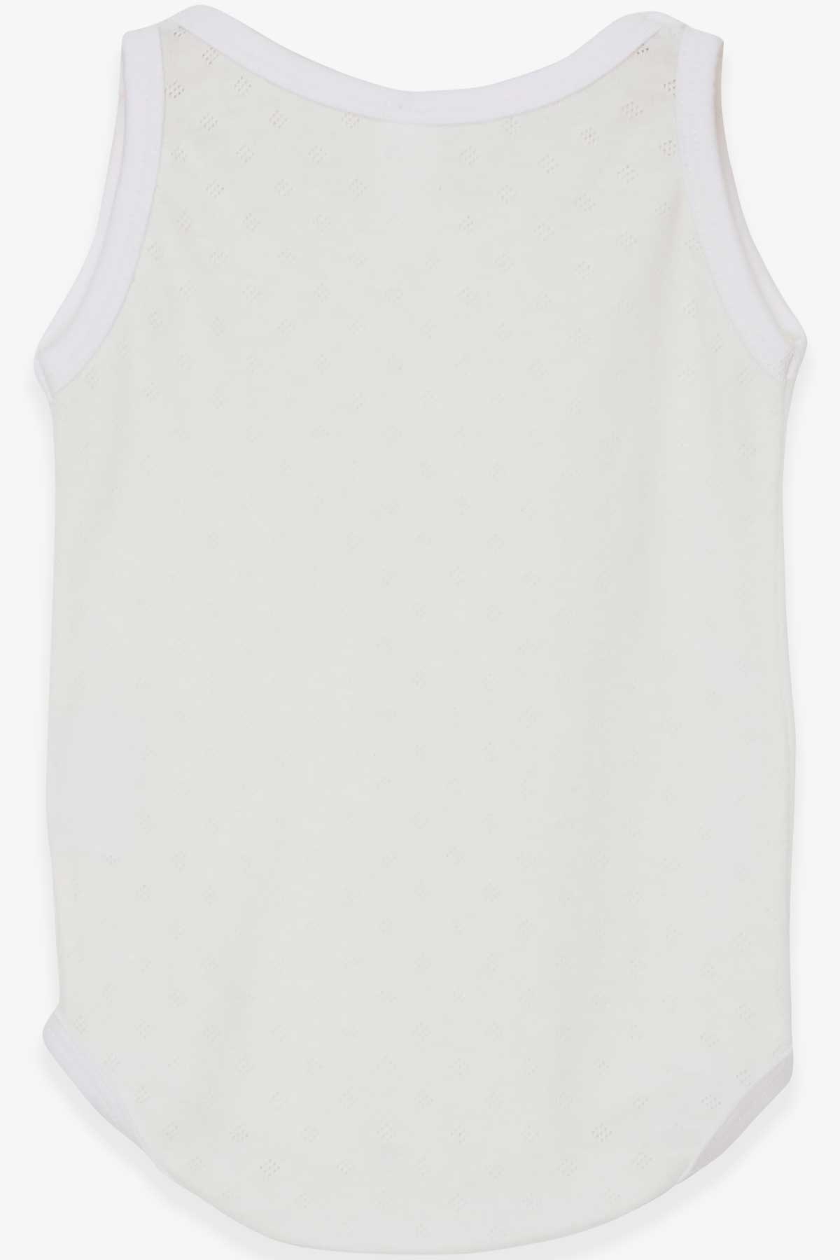 Breeze Kız Bebek Çıtçıtlı Body Jakarlı Ekru (9 Ay-3 Yaş)
