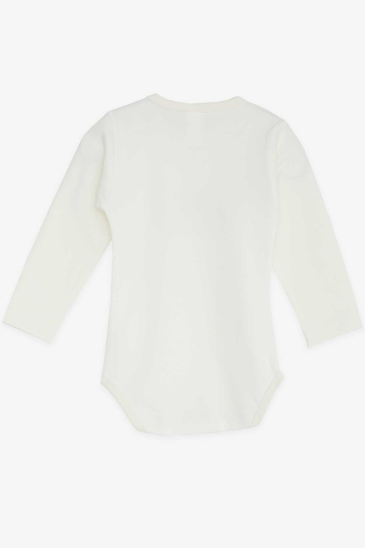 Breeze Kız Bebek Çıtçıtlı Body Kedili Ekru (9 Ay-3 Yaş)