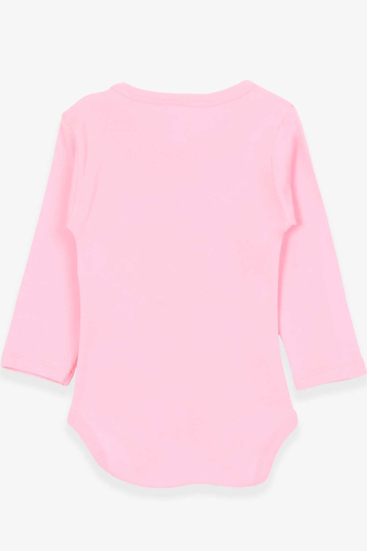 Breeze Kız Bebek Çıtçıtlı Body Prenses Yazı Baskılı Pudra (9 Ay-3 Yaş)