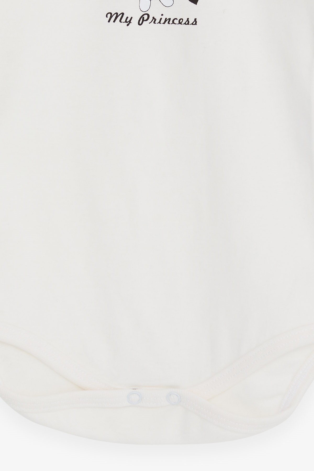 Breeze Kız Bebek Çıtçıtlı Body Prenses Kedicik Baskılı Ekru (9 Ay-3 Yaş)