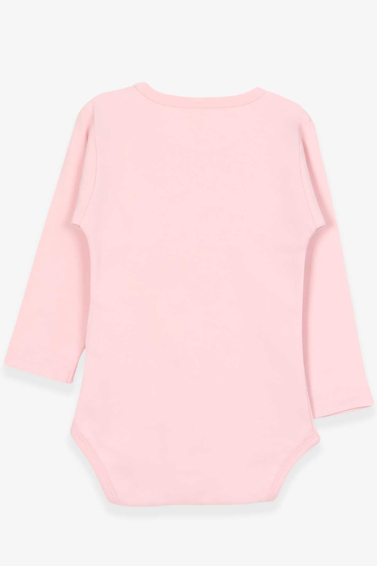 Breeze Kız Bebek Çıtçıtlı Body Yaramaz Caticorn Baskılı Pudra (9 Ay-3 Yaş)