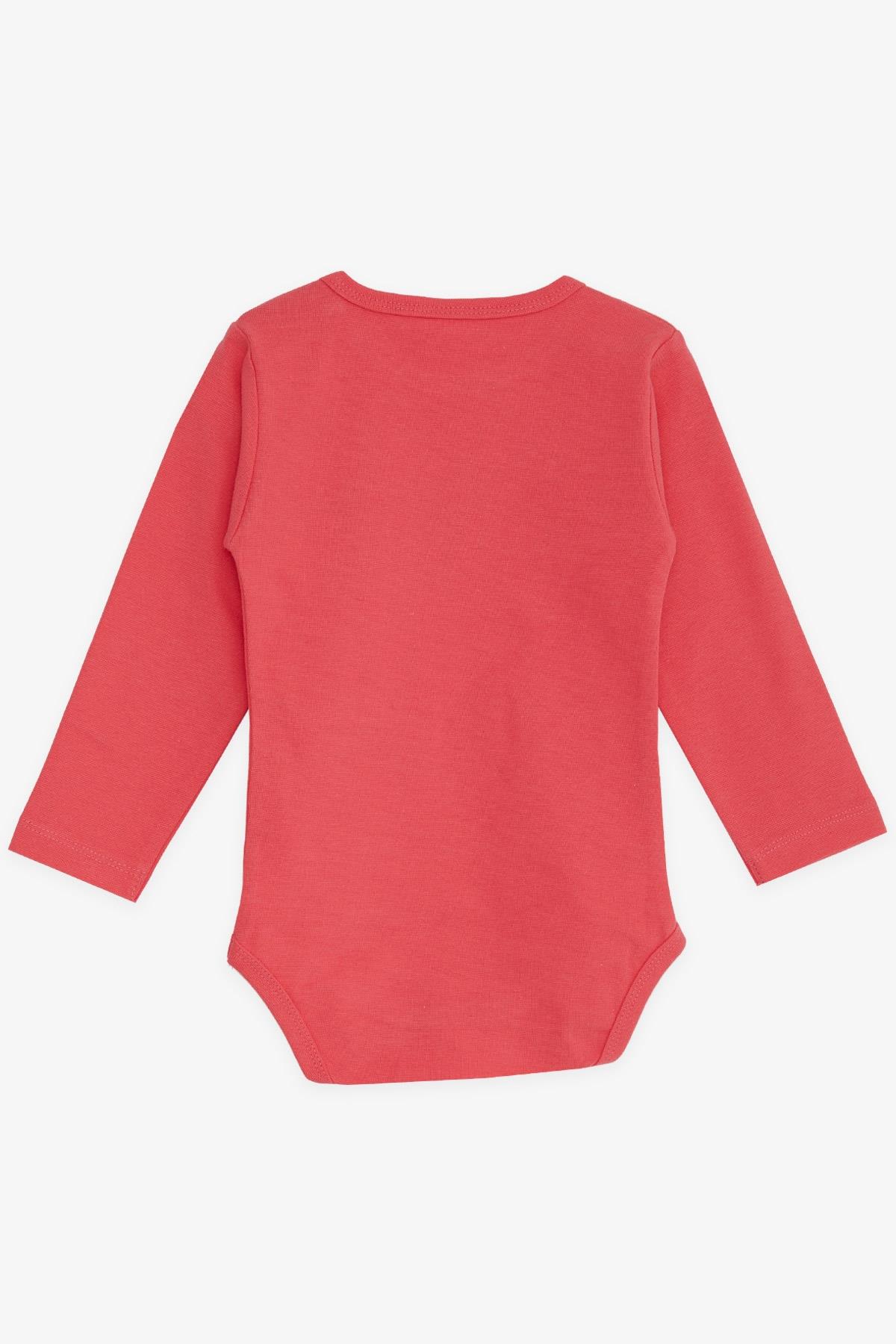 Breeze Kız Bebek Çıtçıtlı Body Yazı Baskılı Mercan (9 Ay-3 Yaş)