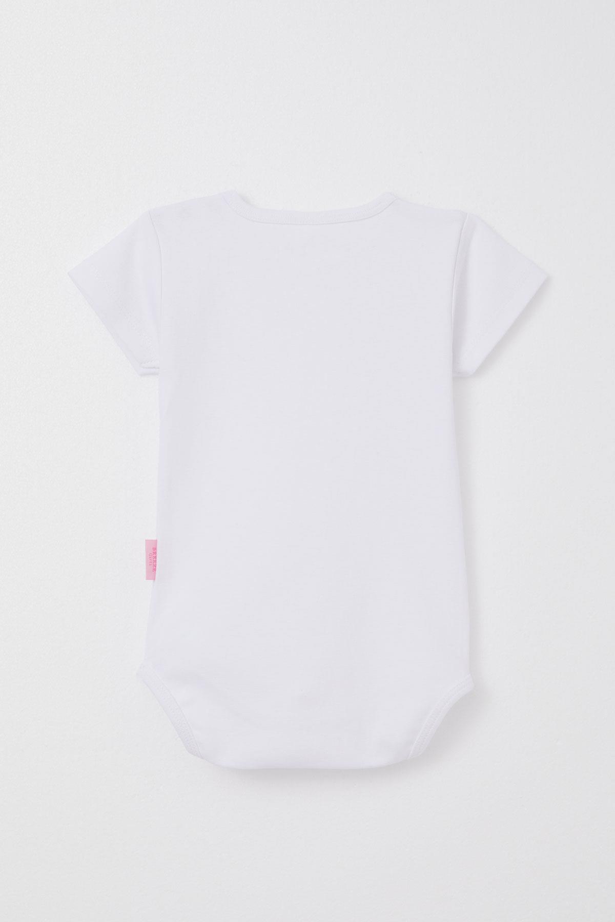 Breeze Kız Bebek Çıtçıtlı Zıbın Body Basic Beyaz (9 Ay-3 Yaş)