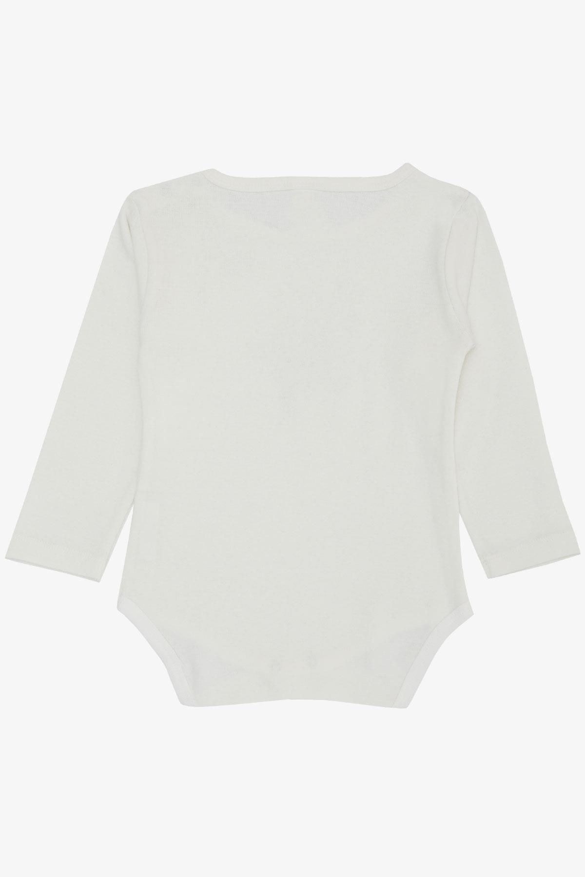 Breeze Kız Bebek Çıtçıtlı Zıbın Body Havalı Tavşancık Baskılı Ekru (9 Ay-3 Yaş)
