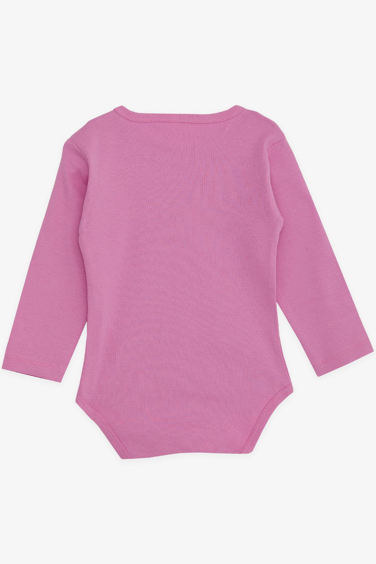 Breeze Kız Bebek Çıtçıtlı Zıbın Body Kelebek Baskılı Pembe (9 Ay-3 Yaş)
