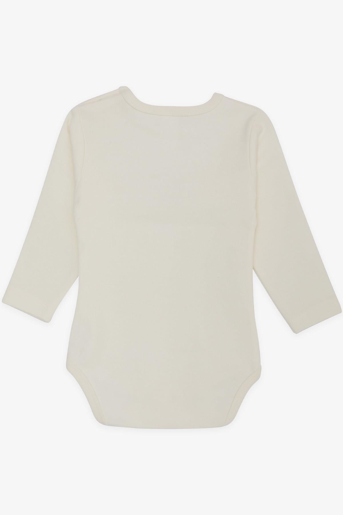 Breeze Kız Bebek Çıtçıtlı Zıbın Body Kelebek Baskılı Ekru (9 Ay-3 Yaş)