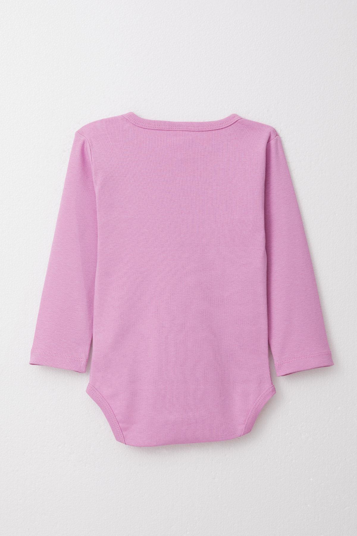 Breeze Kız Bebek Çıtçıtlı Zıbın Body Sevimli Yavru Zebra Baskılı Lila (9 Ay-3 Yaş)