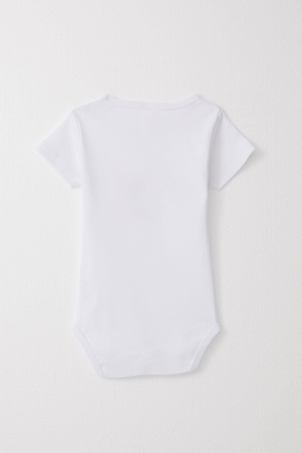 Breeze Kız Bebek Çıtçıtlı Zıbın Body Unıcorn Baskılı Beyaz (9 Ay-3 Yaş)