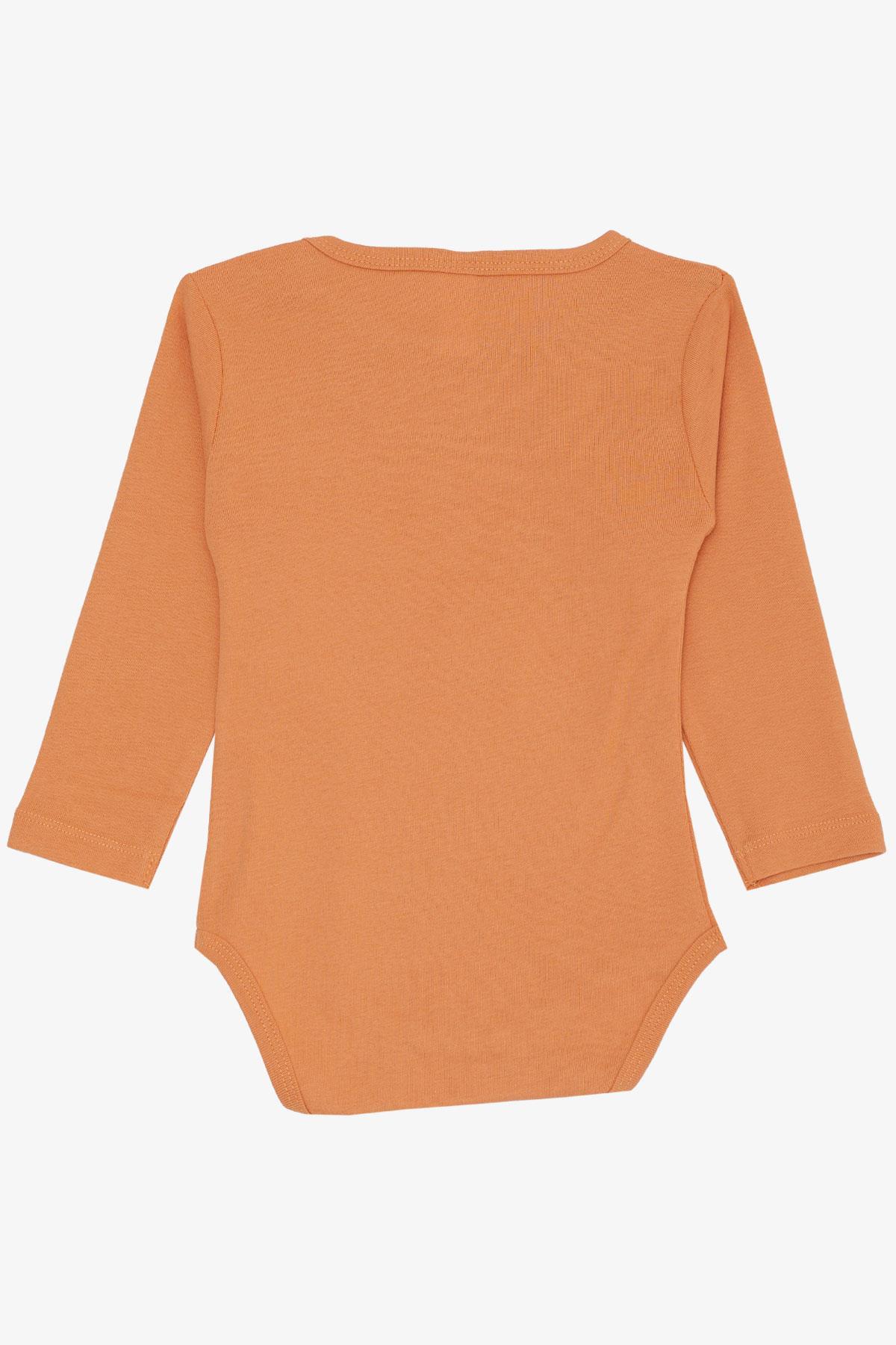 Breeze Kız Bebek Çıtçıtlı Zıbın Body Uğur Böceği Baskılı Çiçekli Somon (9 Ay-3 Yaş)