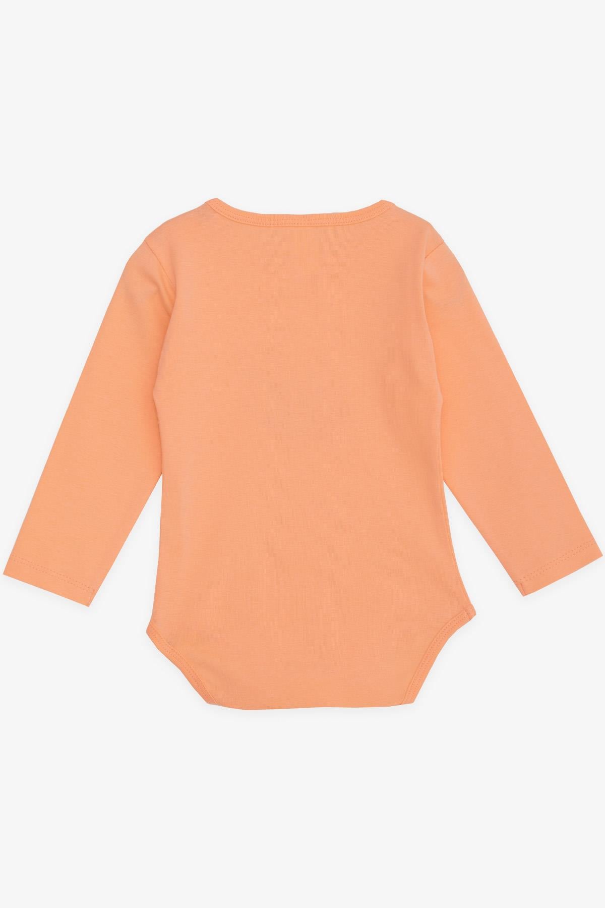 Breeze Kız Bebek Çıtçıtlı Zıbın Body Uyuyan Tavşancık Baskılı Somon (9 Ay-3 Yaş)