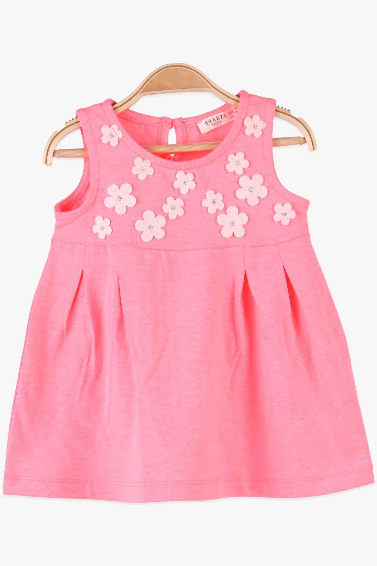 Breeze Kız Bebek Elbise Çiçekli Neon (1-2 Yaş)