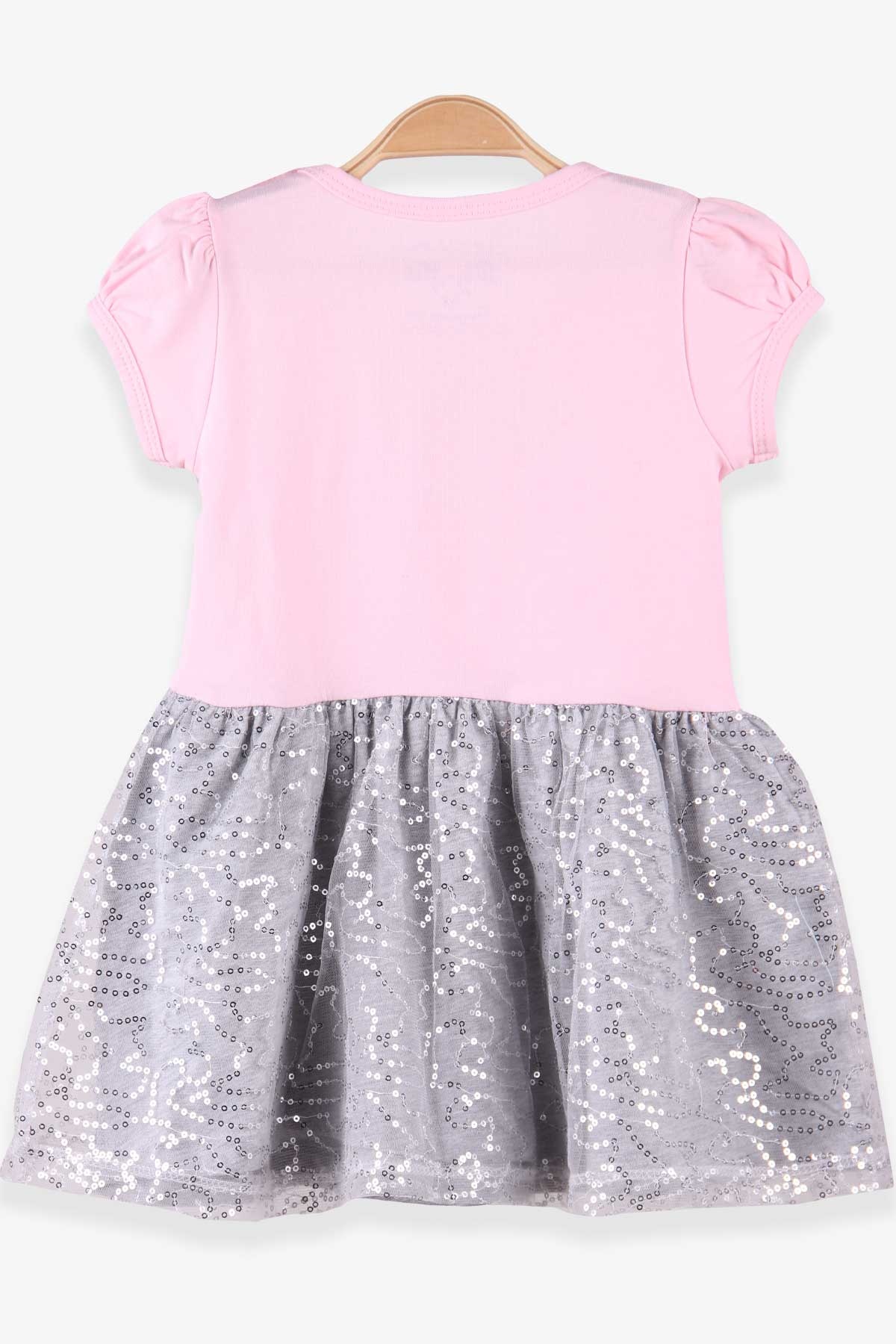 Breeze Kız Bebek Elbise Pullu Gri (2-5 Yaş)