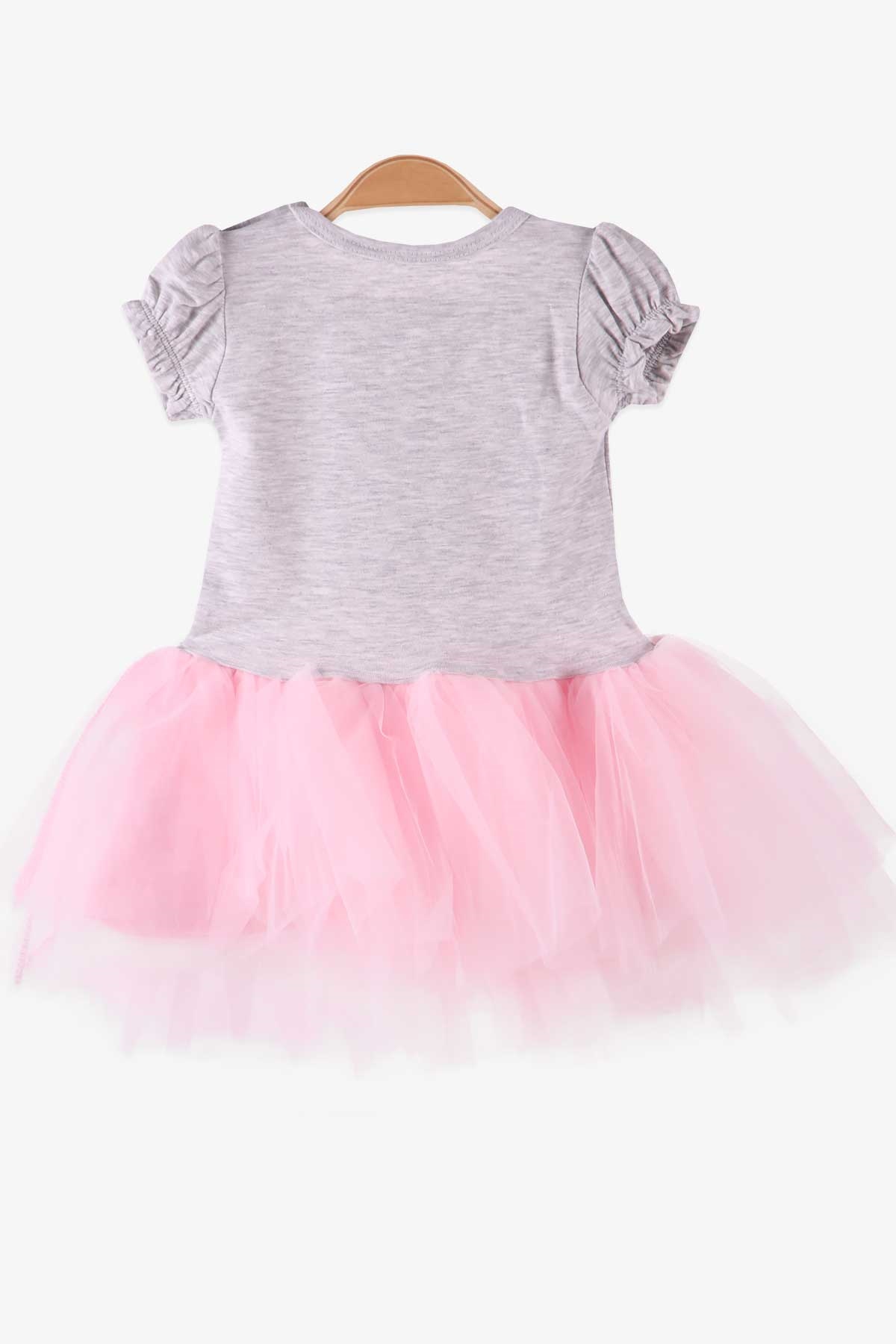 Breeze Kız Bebek Elbise Unicorn Gri (9 Ay-1 Yaş)
