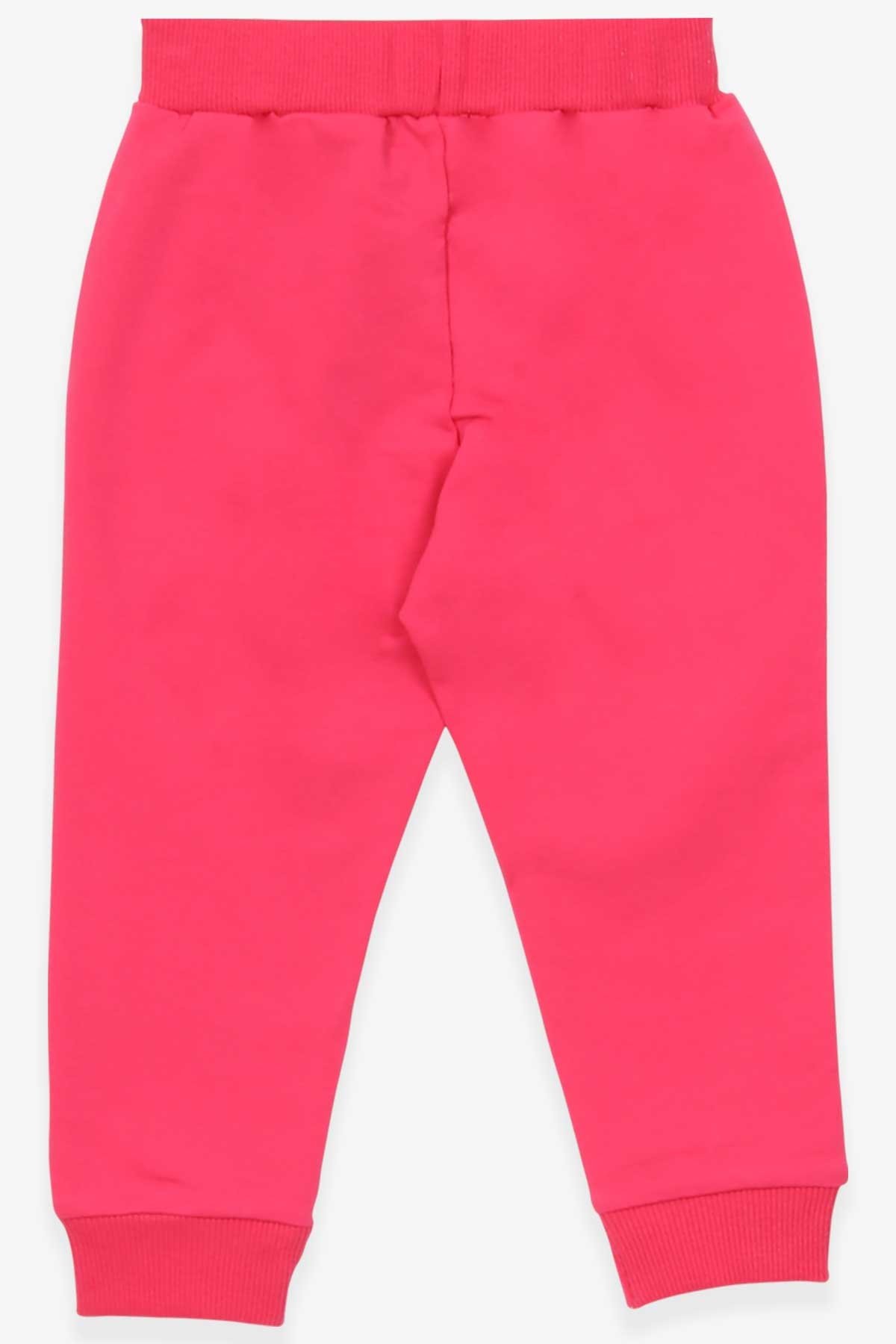 Breeze Kız Bebek Eşofman Altı Kedi Baskılı Mercan (6 Ay-2 Yaş)