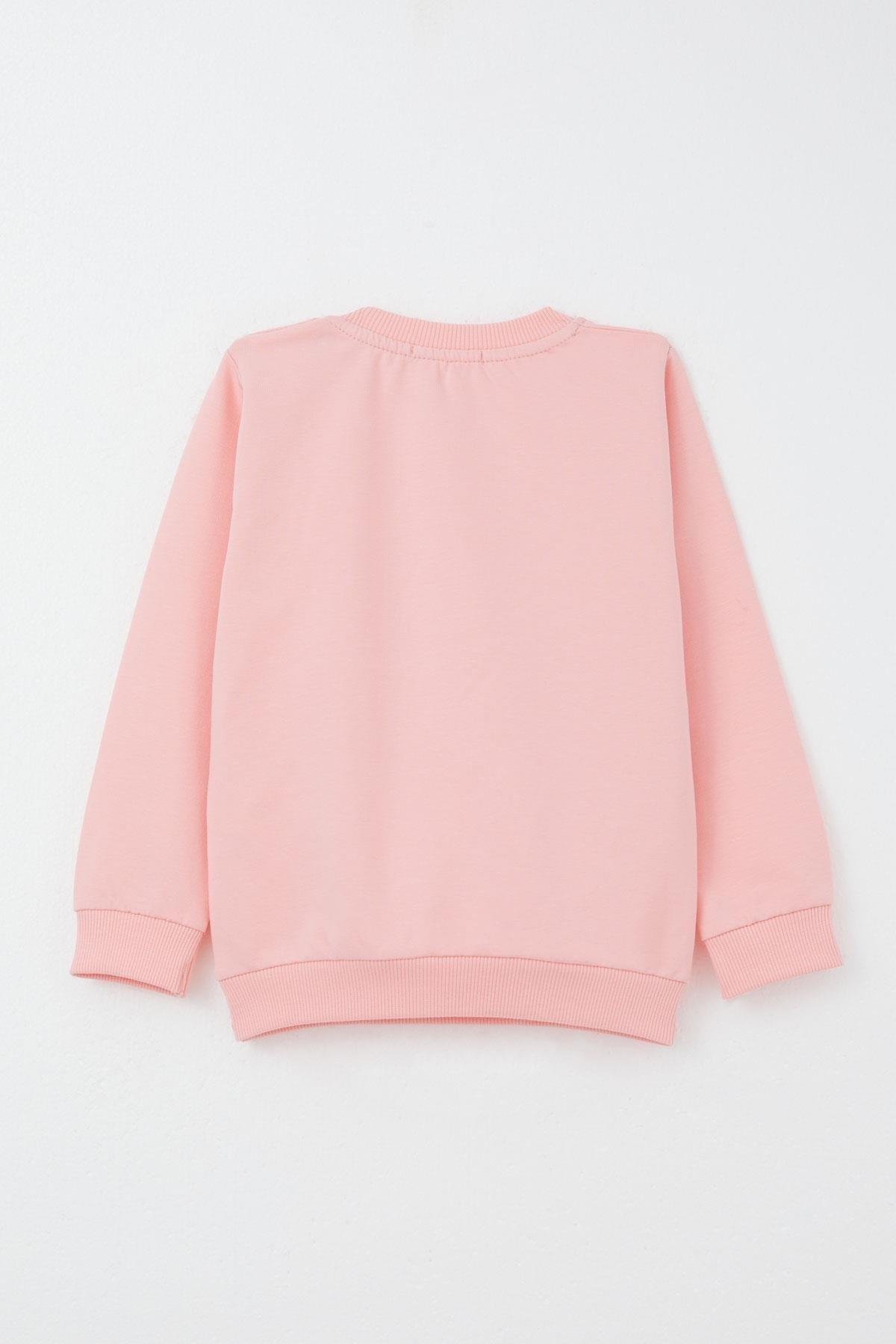 Breeze Kız Bebek Eşofman Takım Mutlu Pandacık Baskılı Pembe (1-3 Yaş)