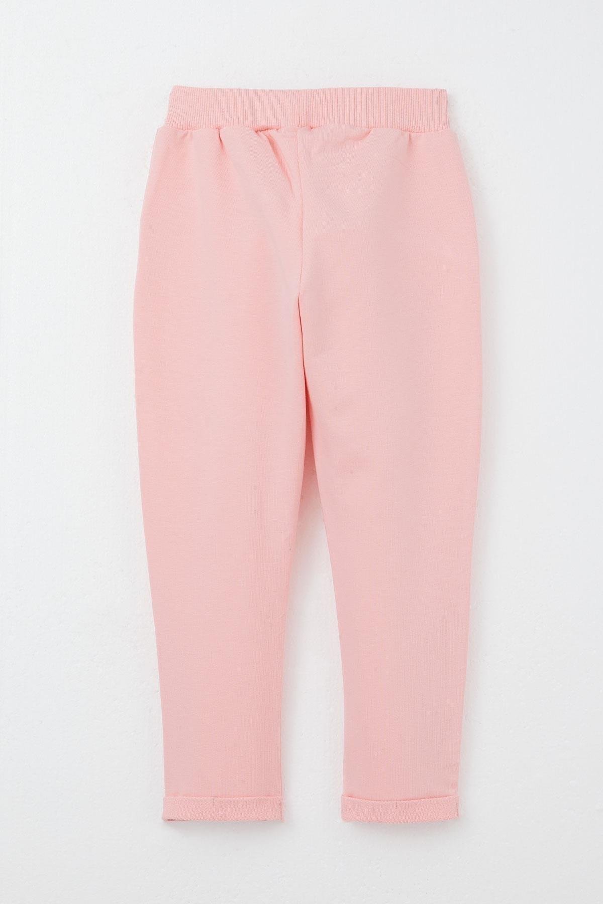 Breeze Kız Bebek Eşofman Takım Mutlu Pandacık Baskılı Pembe (1-3 Yaş)