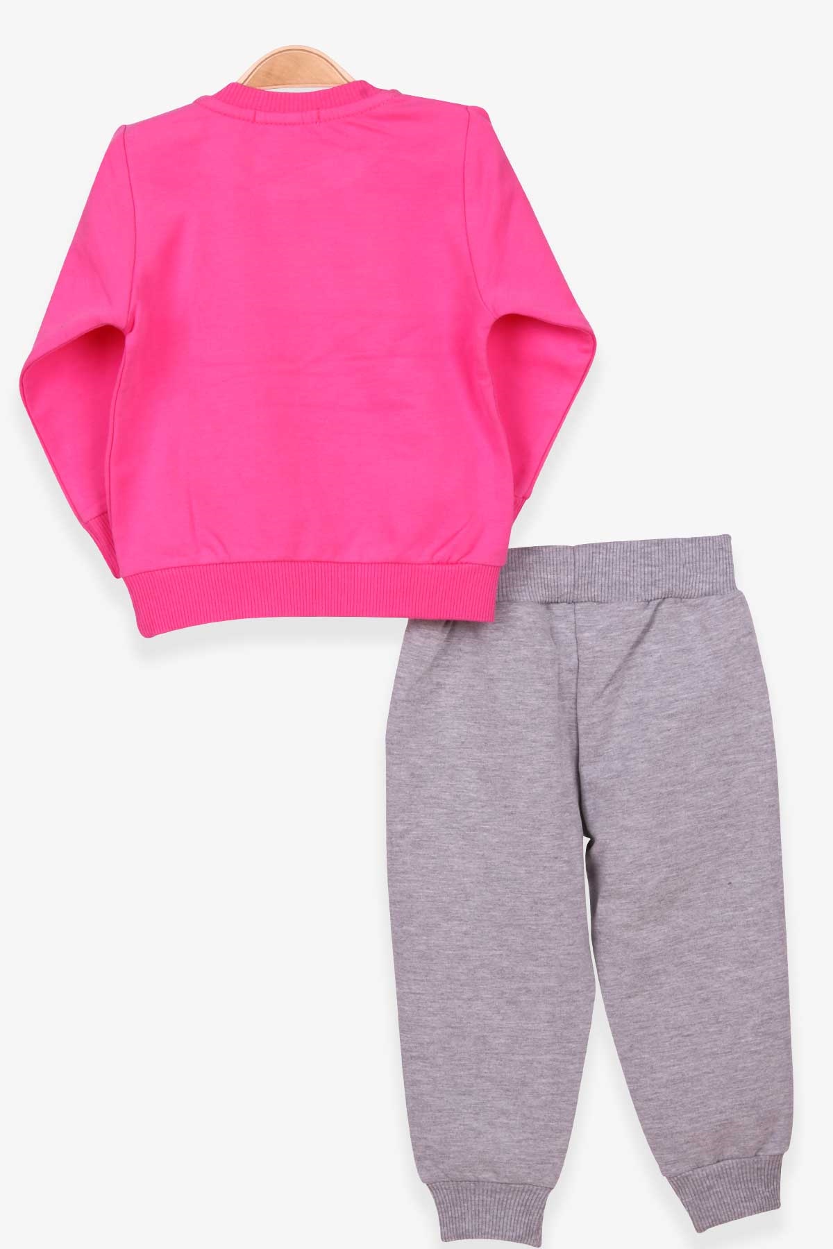 Breeze Kız Bebek Eşofman Takımı Kedili Pembe (9 Ay)
