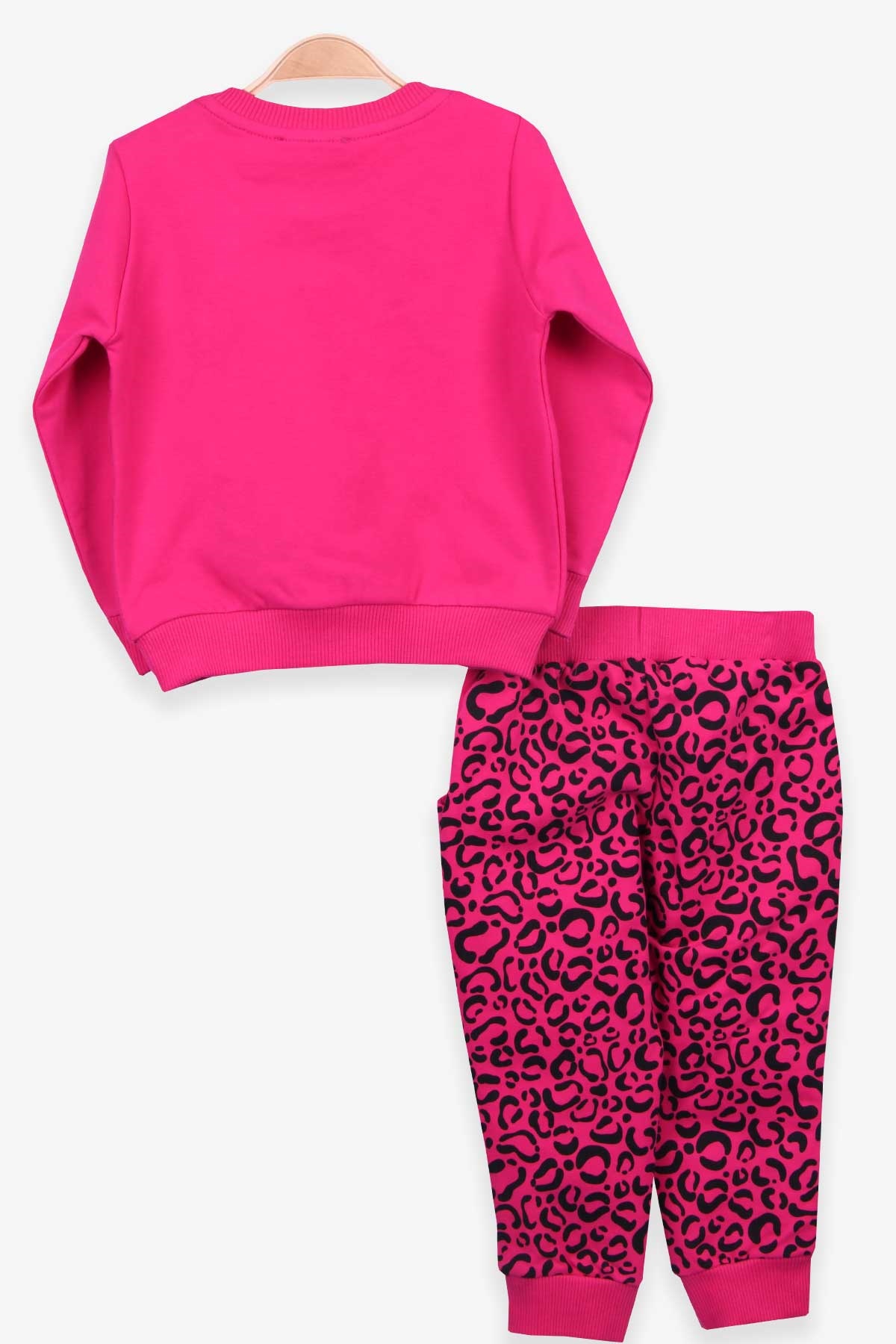 Breeze Kız Bebek Eşofman Takımı Leoparlı Fuşya (9 Ay-3 Yaş)