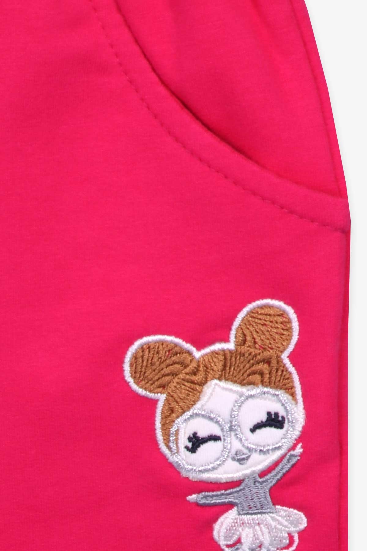 Breeze Kız Bebek Eşofman Takımı Nakışlı Pullu Açık Gri Melanj (9 Ay-3 Yaş)
