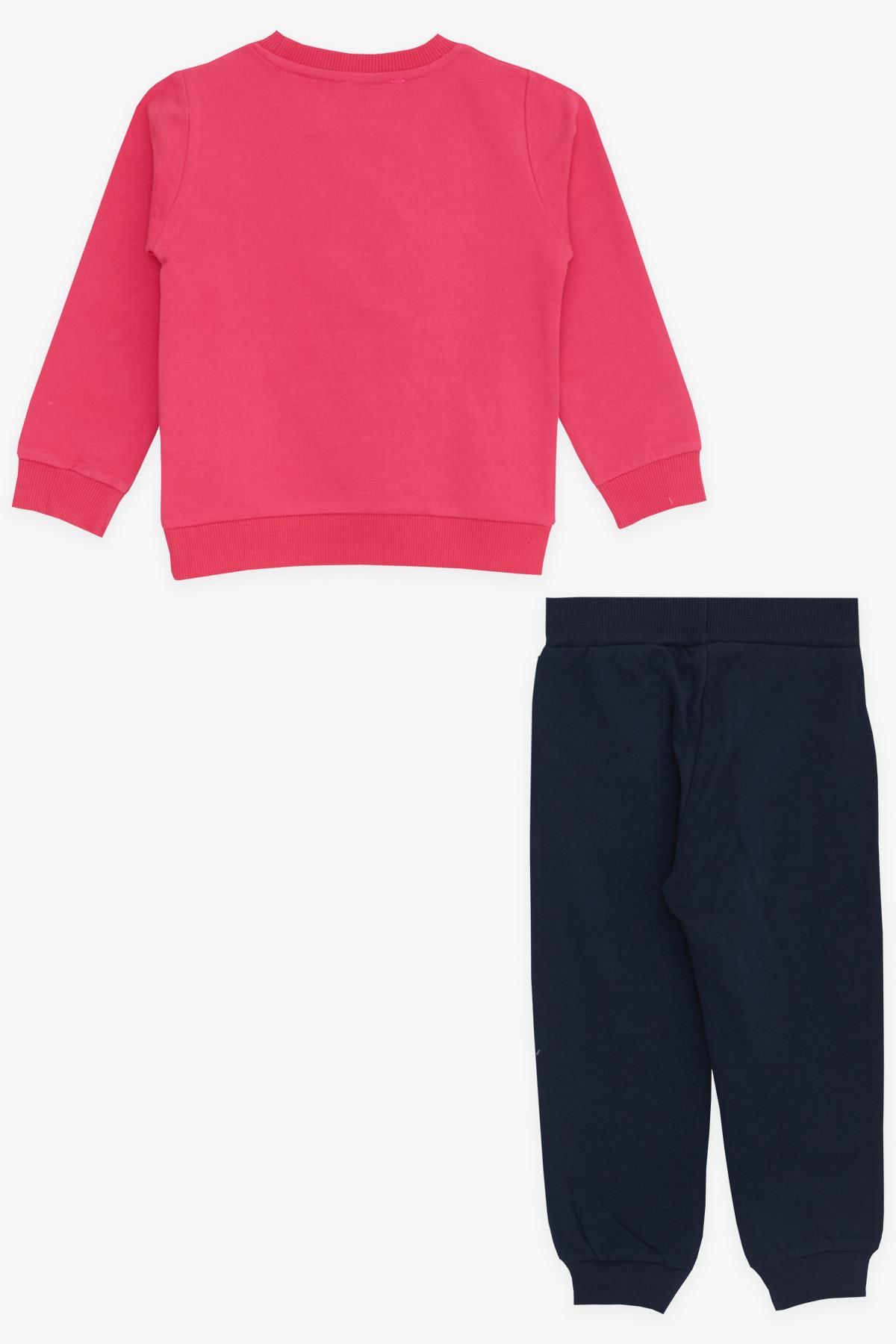 Breeze Kız Bebek Eşofman Takımı Tavşan Baskılı Pembe (2 Yaş)