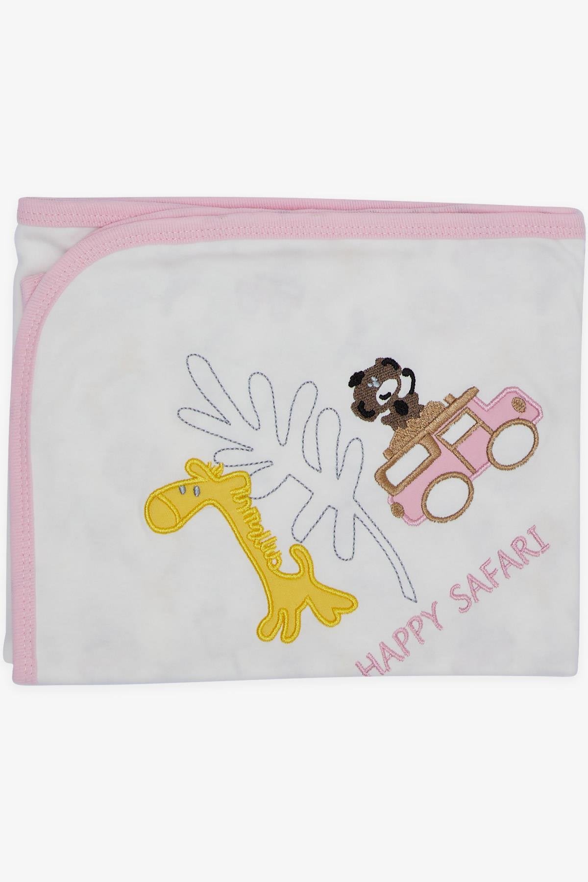 Breeze Kız Bebek Hastane Çıkışı 10 lu Safari Temalı Nakışlı Beyaz (0-3 Ay)