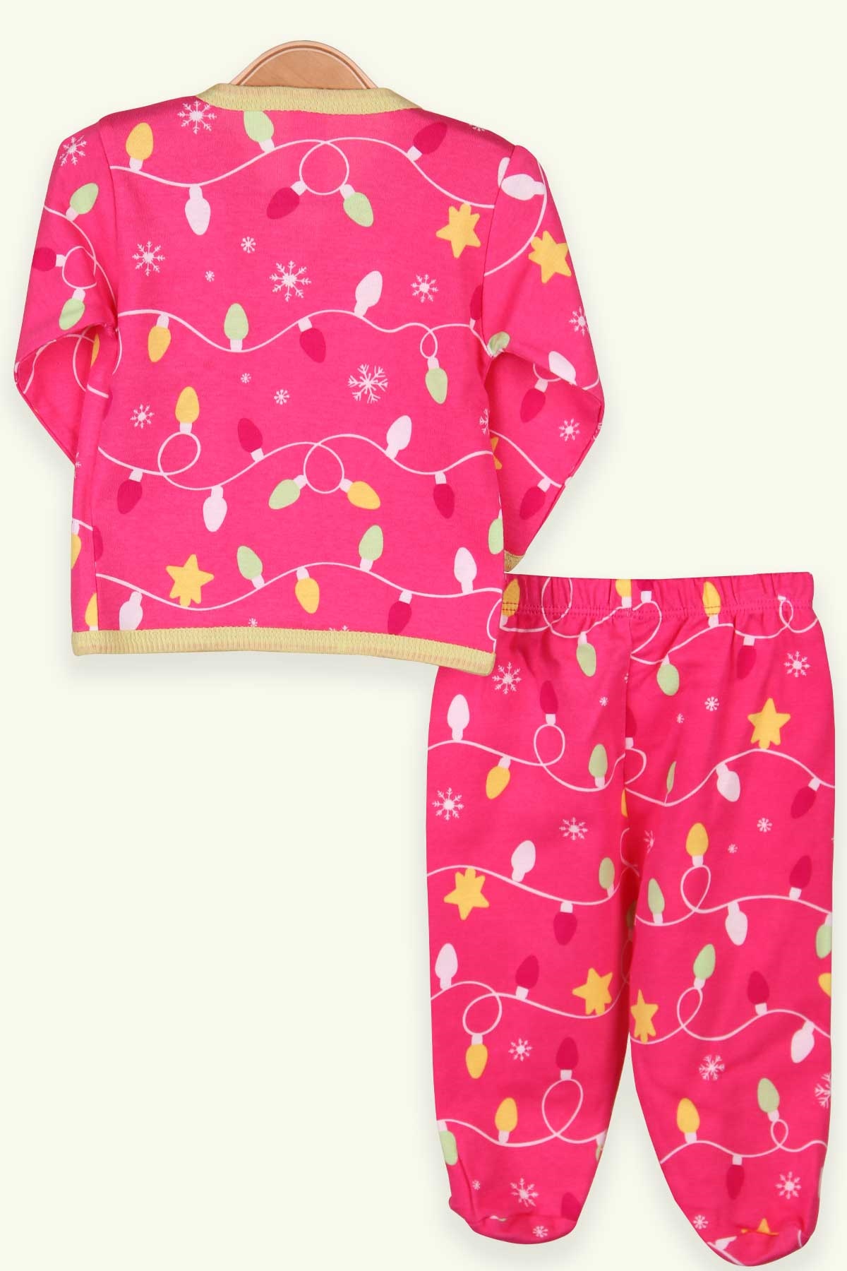 Breeze Kız Bebek Hastane Çıkışı 3 lü Desenli Pembe (0-3 Ay-4 Ay)
